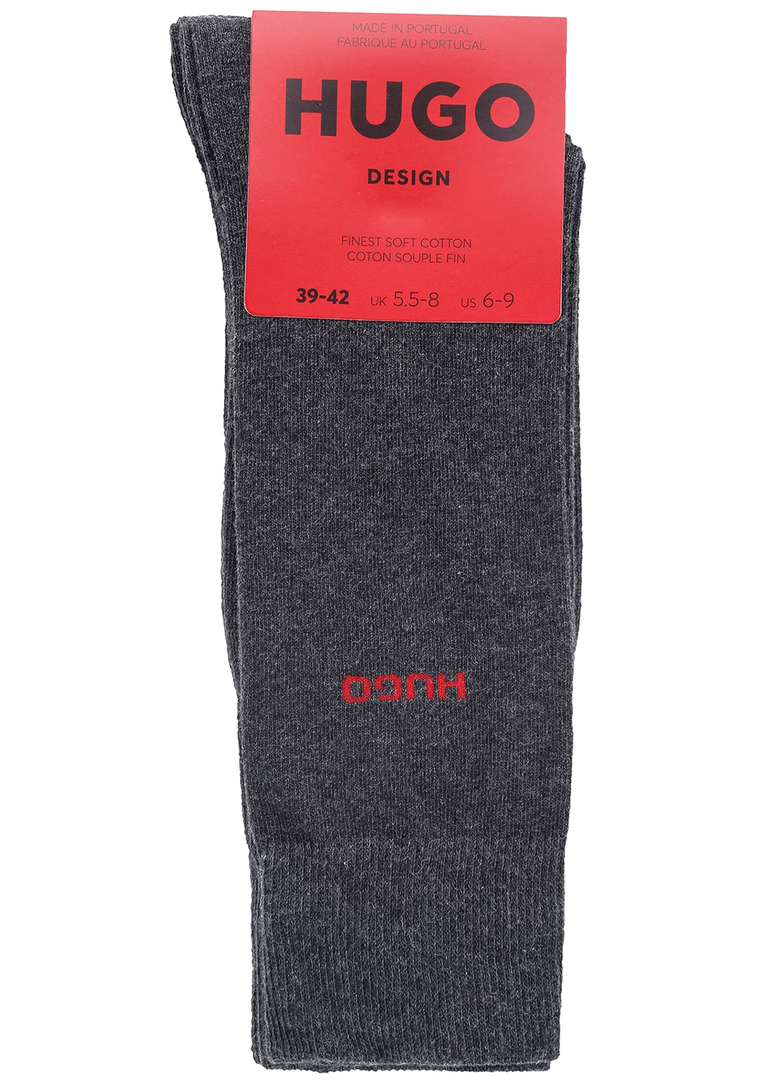 HUGO Underwear Businesssocken »2P RS UNI CC«, (Packung, 2 Paar, 2er Pack), mit kontrastfarbenem HUGO Logo-Schriftzug