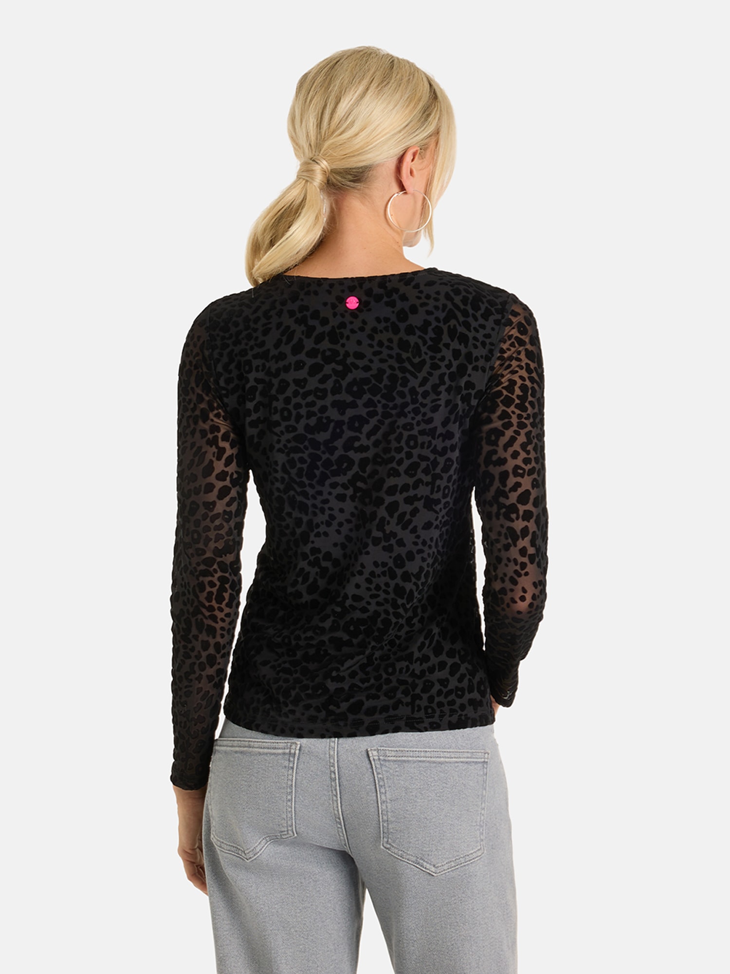 Lieblingsstück Langarmshirt »EasterL« aus Mesh mit Flockprint