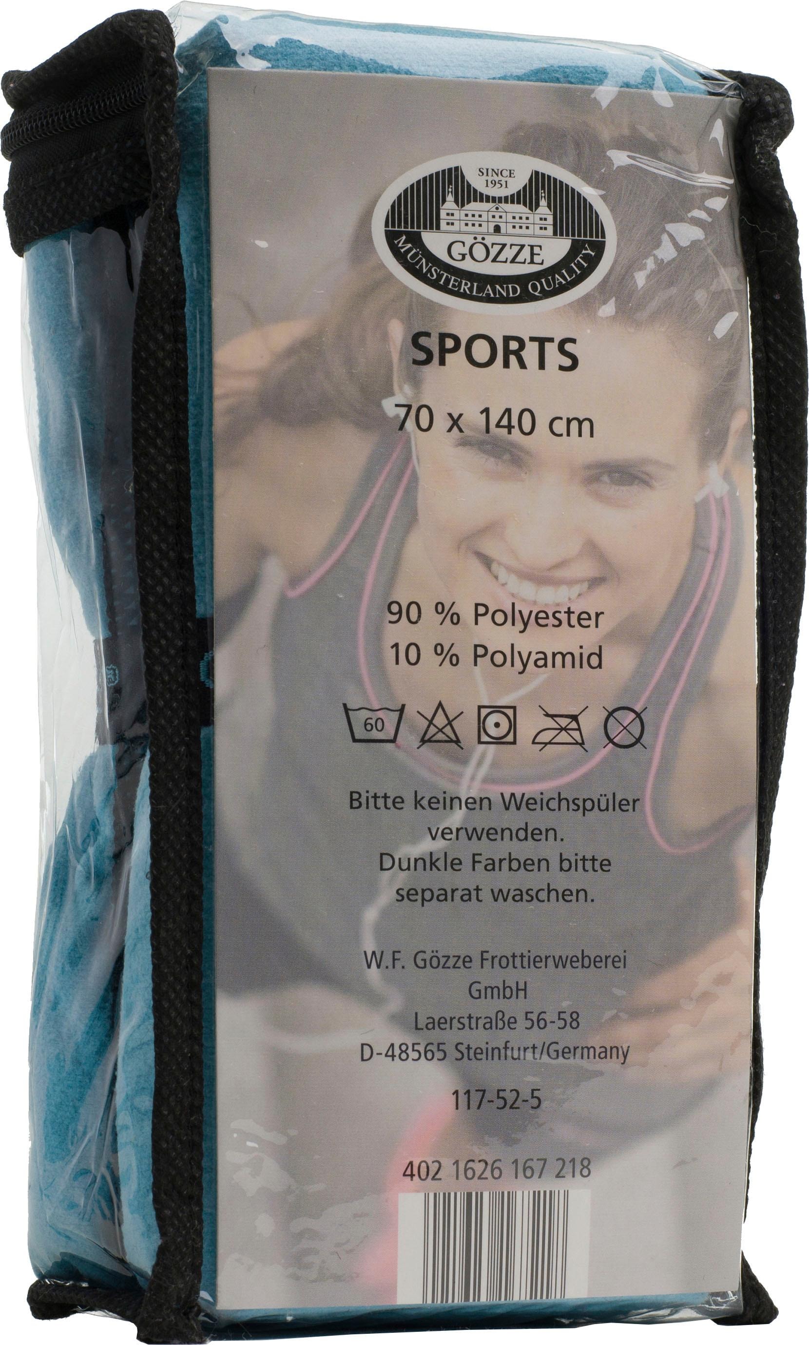 Gözze Sporthandtuch »Sports by Gözze« im Set, schnell trocknend, Mikrofaser, für Sport, Reisen & Camping
