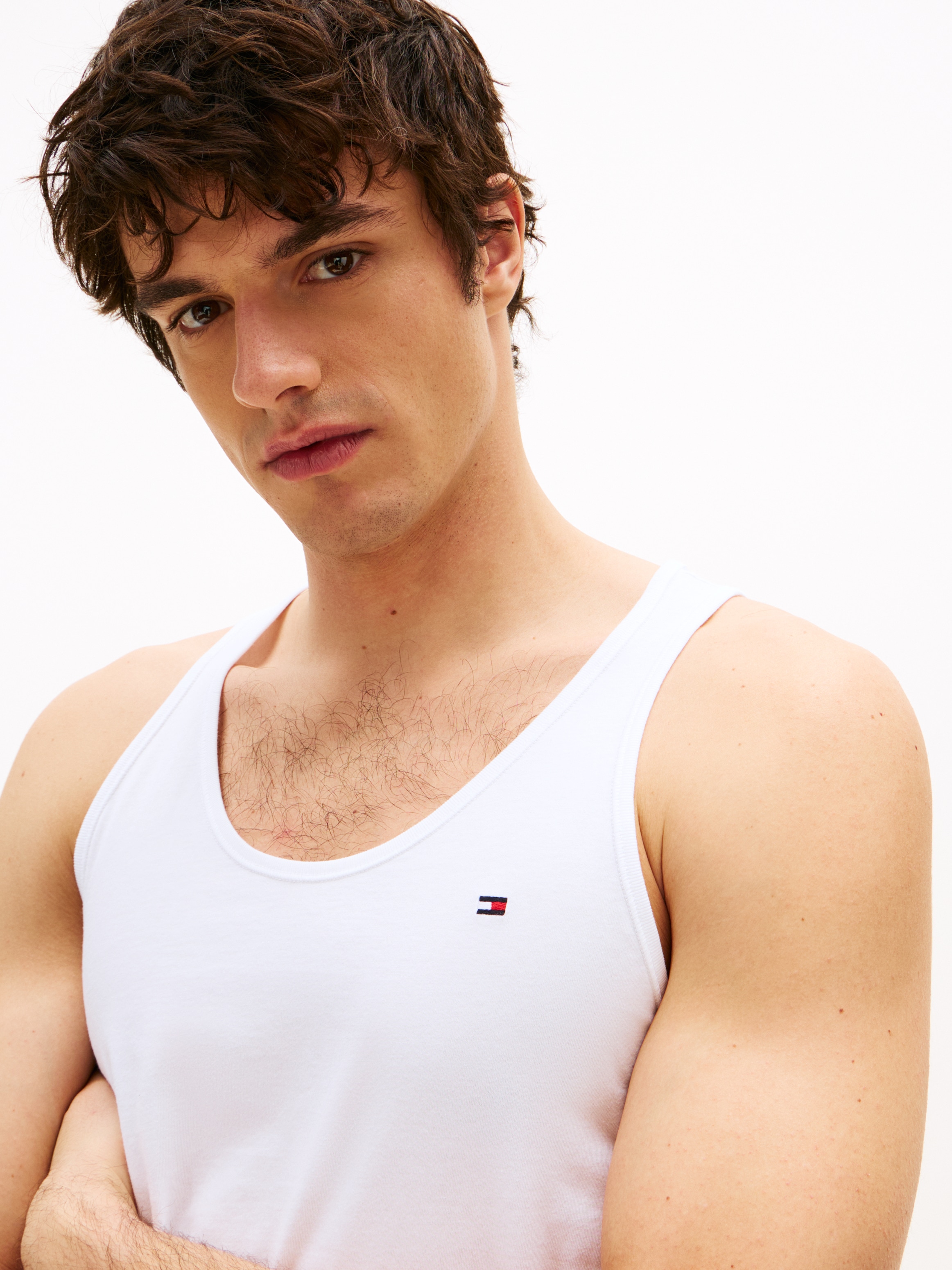 Tommy Hilfiger Underwear Tanktop »3P TANK TOP«, (Packung, 3 tlg., 3er), mit Logo-Stickerei