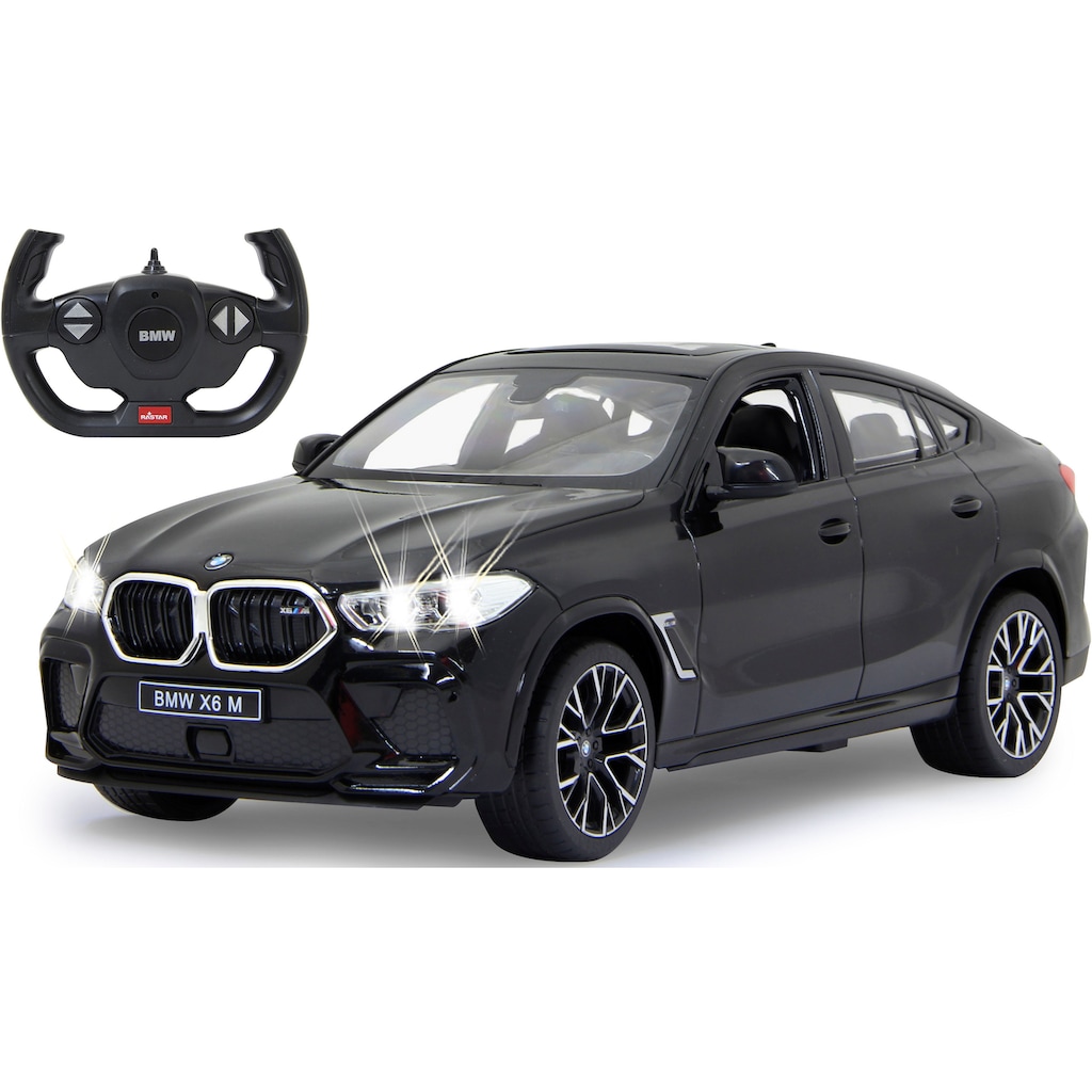 Jamara RC-Auto »Deluxe Cars, BMW X6 M 1:14, schwarz - 2,4 GHz«, mit LED-Lichtern