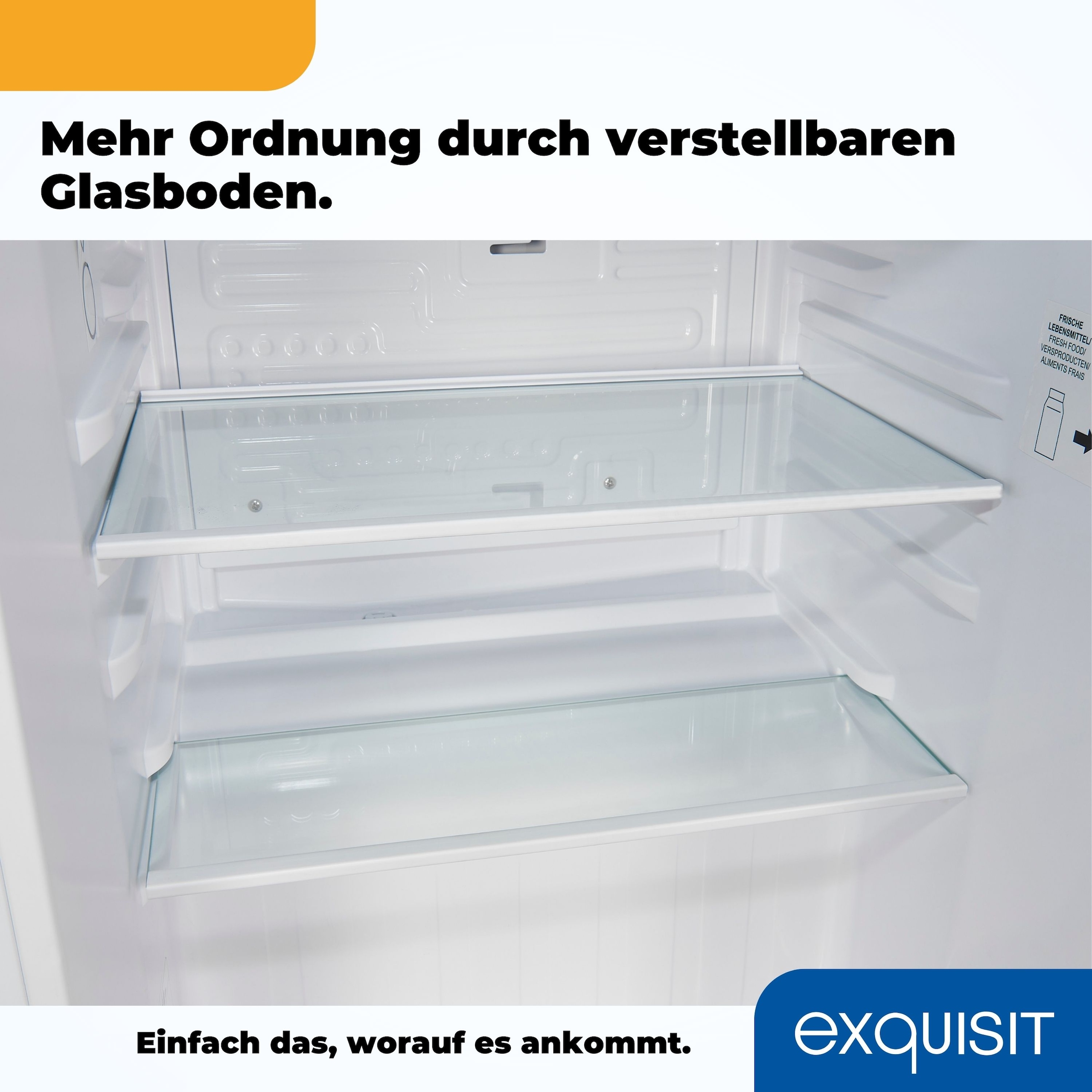 exquisit Kühlschrank »KB60-V-090E grau«, 52 L Volumen