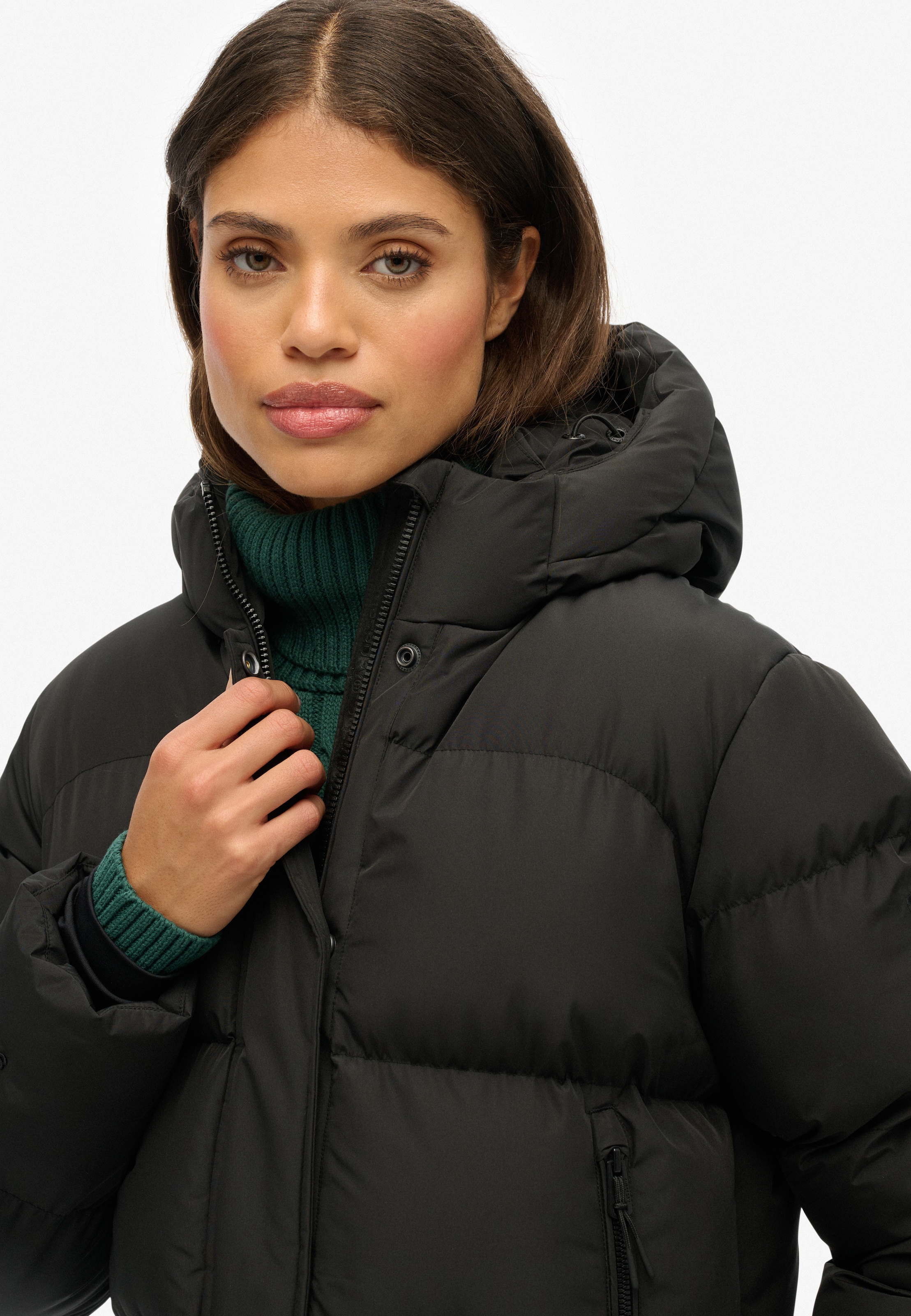 Superdry Steppjacke »HOODED 5 BAFFLE SPORTS PUFFER«, mit Kapuze
