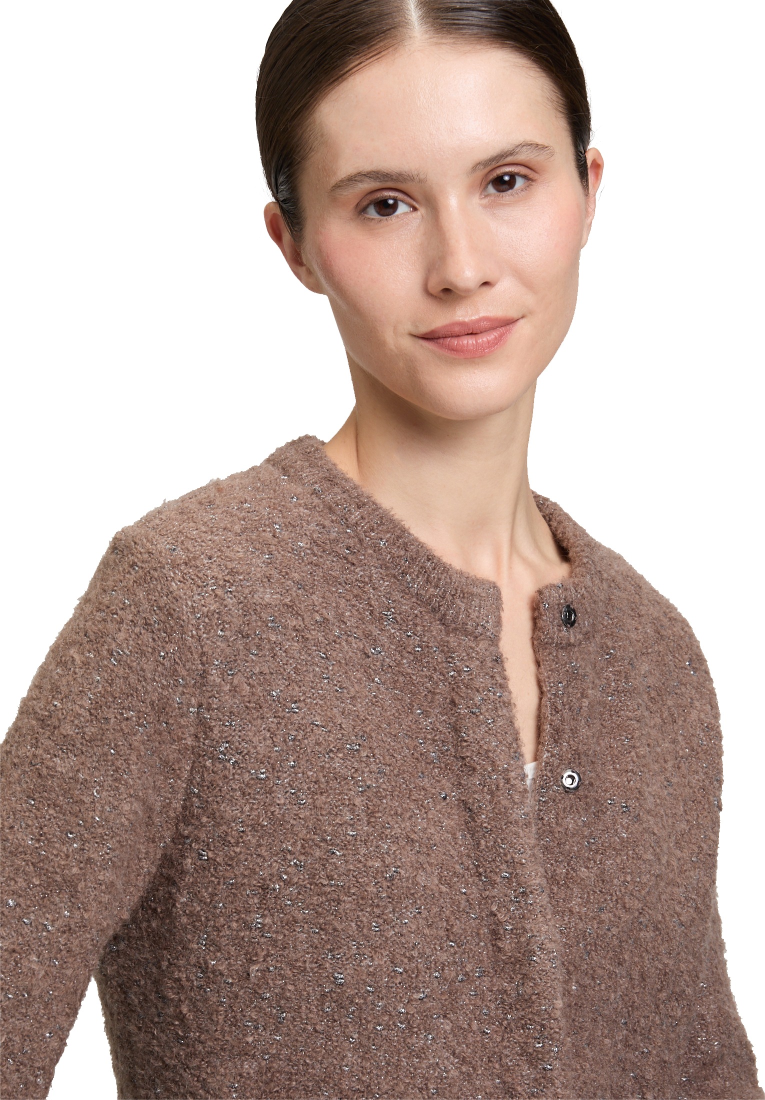 Betty Barclay Strickjacke »Grobstrickjacke mit Lurexfaden«