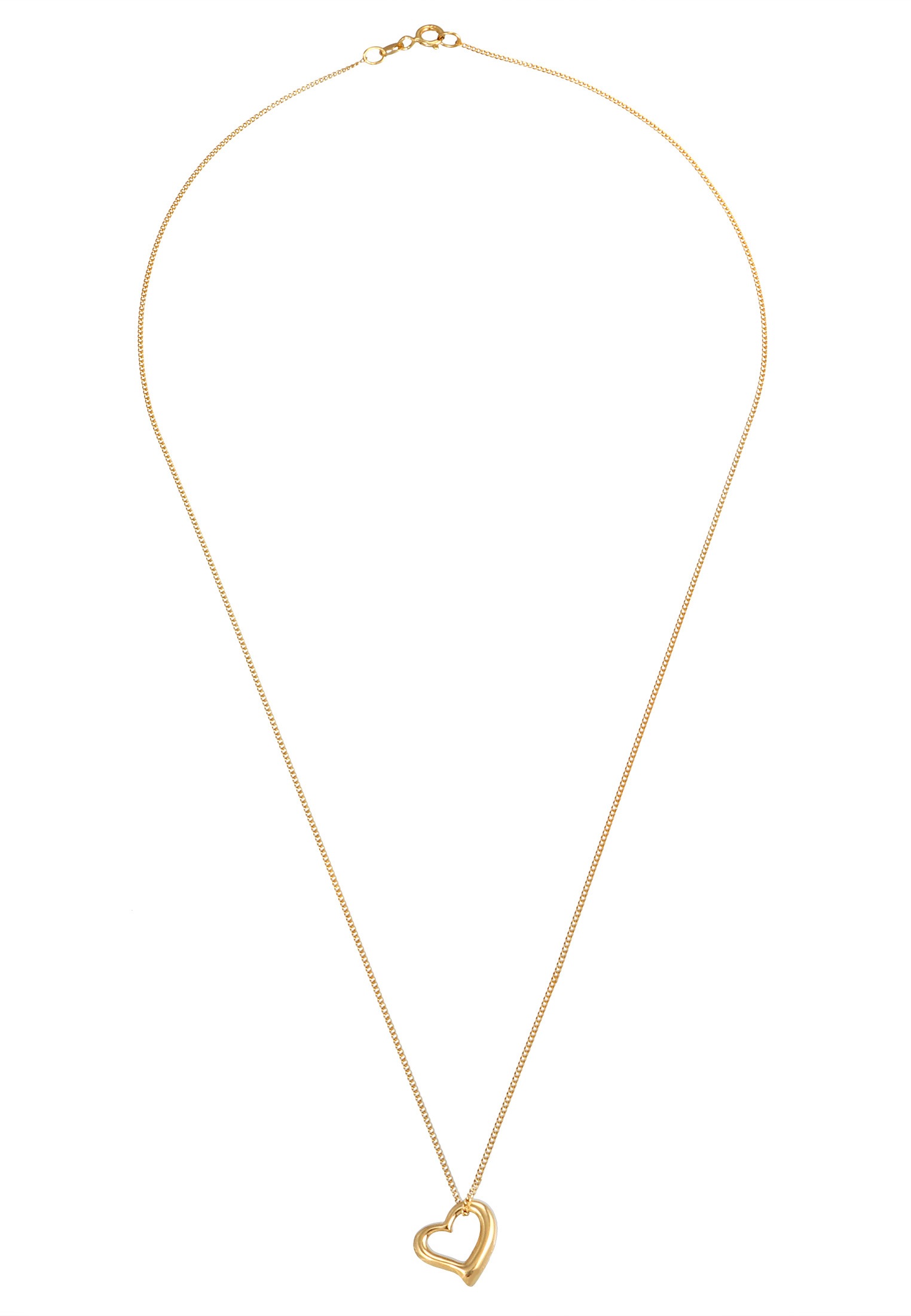 Elli Kette mit Anhänger »Halskette Herz Basic Cut Out 925 Silber«