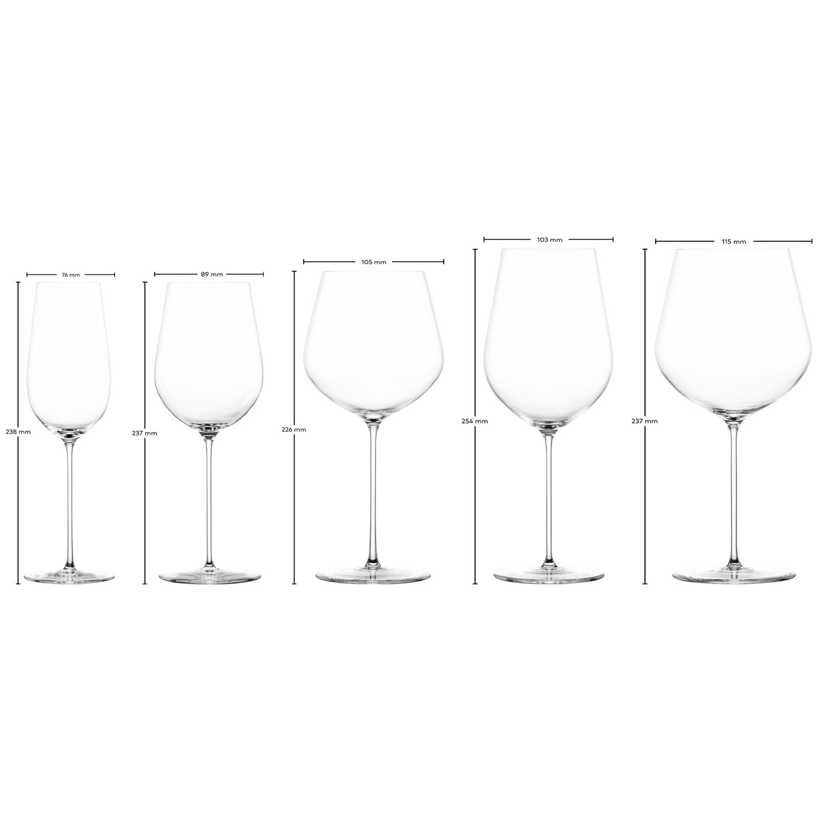 Zwiesel Glas Gläser-Set »Wein- und Champagnergläserset VUELO 10er Set transparent« Spülmaschinengeeignet