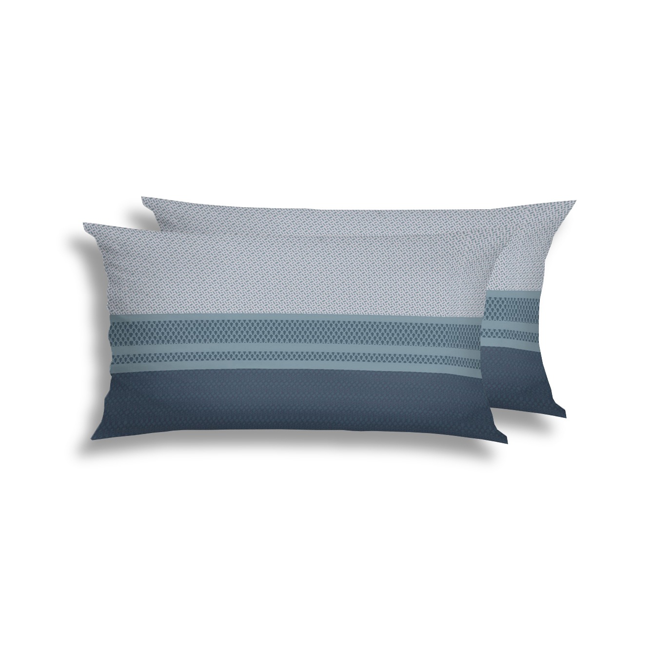 Florella Kissenbezüge »»Laurenz blau « Edel-Satin,  100% Baumwolle«