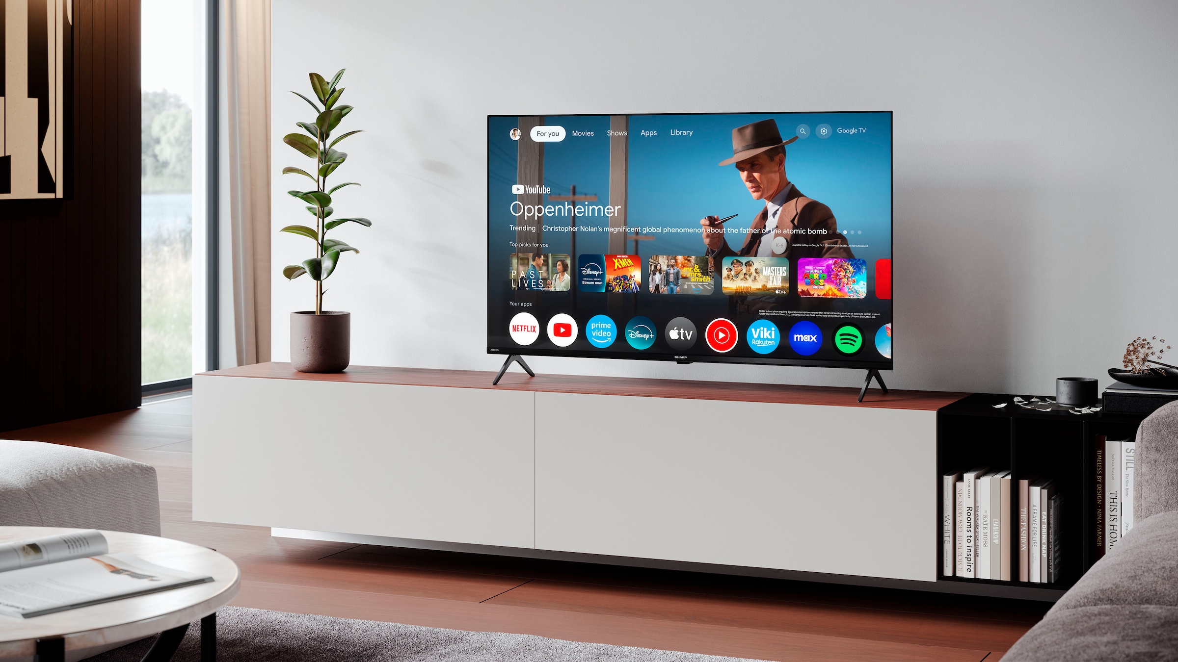 Sharp LED-Fernseher »4T-C43HLx«, 4K Ultra HD, Google TV-Smart-TV