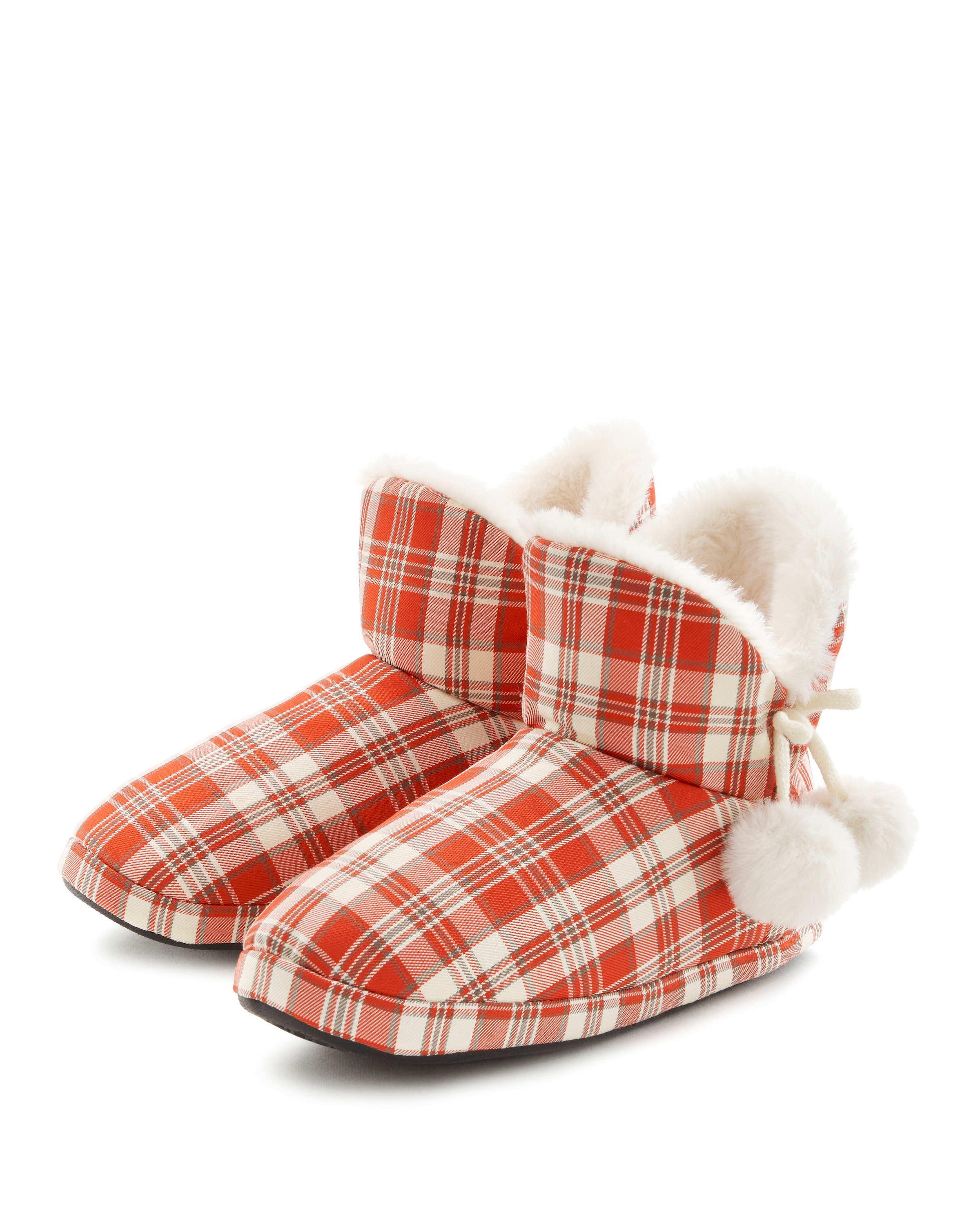 Vivance Hausschuh  mit Bommelverzierung, Pantolette, Pantoffel, Plüsch Hausschuhe VEGAN