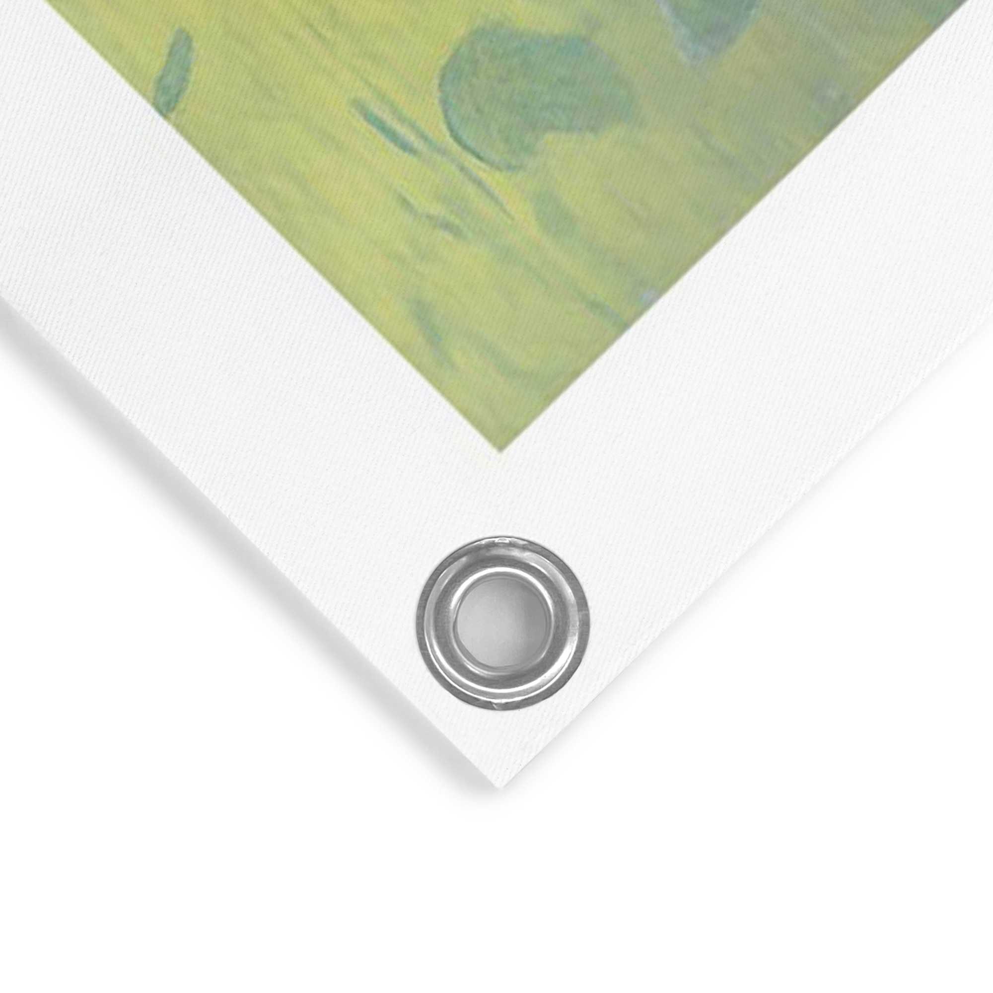 Reinders! Poster »Catfield« Garten - Blumen - Schwarze Katze - Mehrfarbig - Leinwand - Kunst