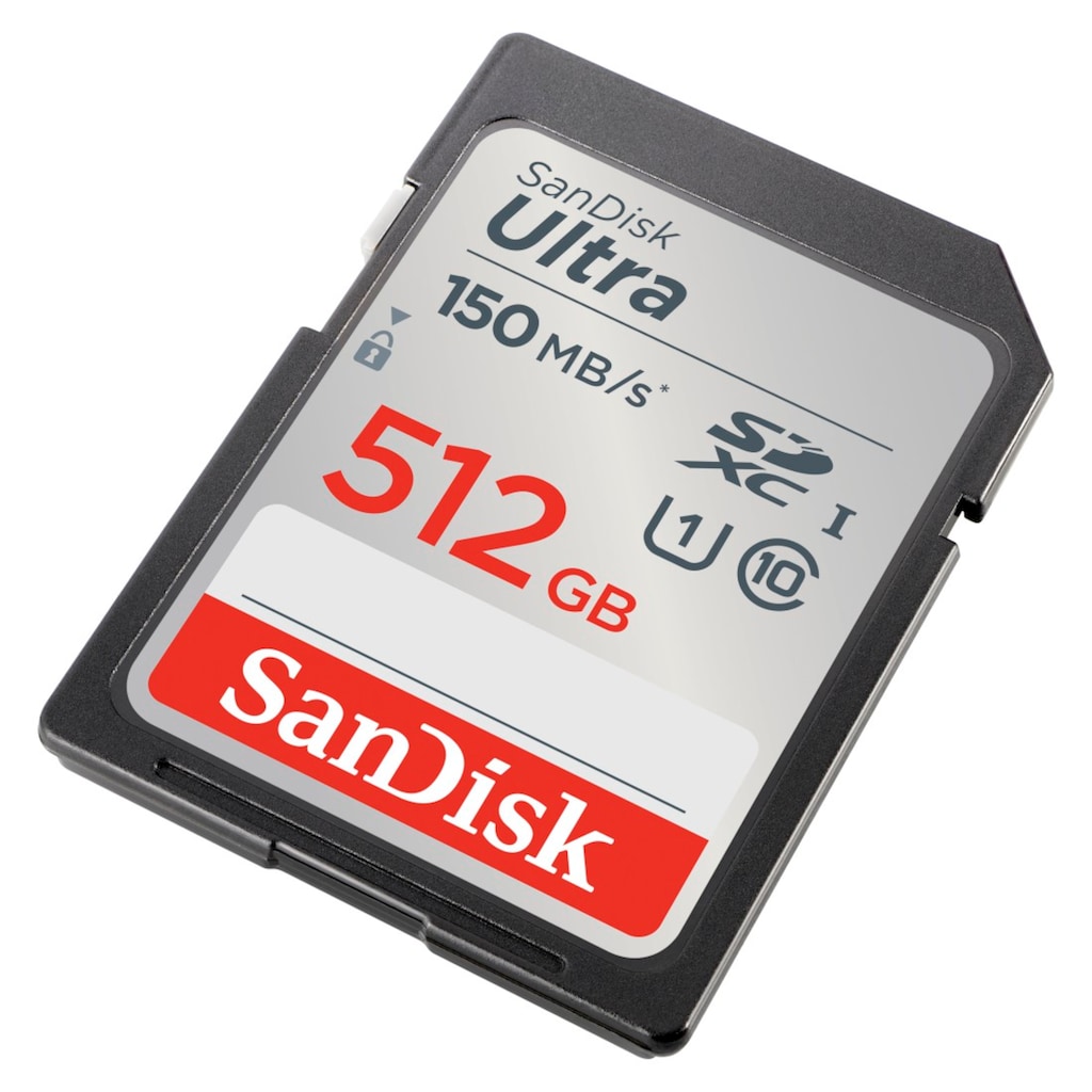 Sandisk Speicherkarte »SDXC Ultra 512GB (Class 10/UHS-I/150MB/s)«, (UHS-I Class 10 150 MB/s Lesegeschwindigkeit)