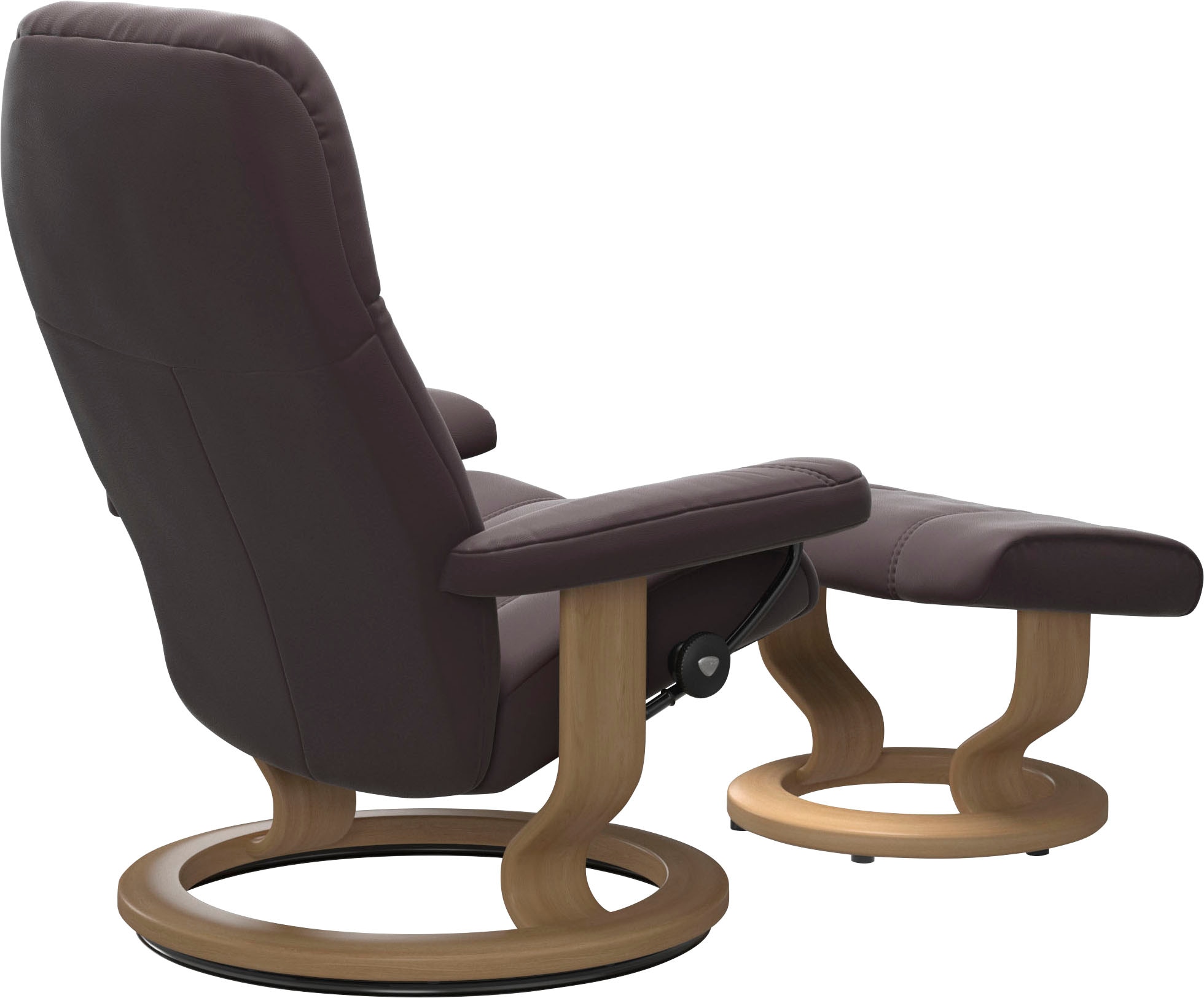 Stressless® Relaxsessel »Consul«, (Set, Relaxsessel mit Hocker), mit Hocker, mit Classic Base, Größe S, Gestell Eiche