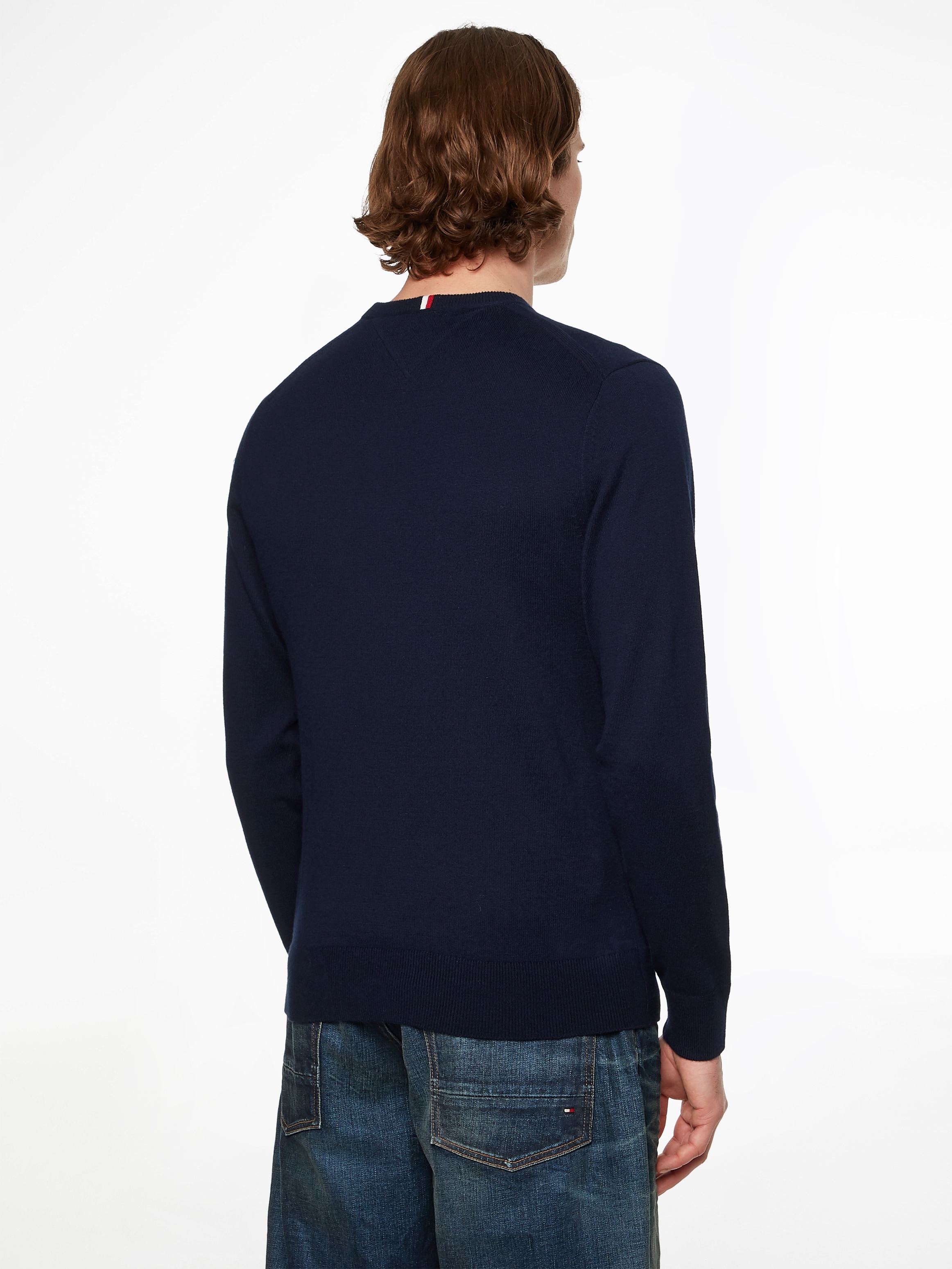 Tommy Hilfiger Rundhalspullover »PIMA ORG CTN CASHMERE CREW NECK«