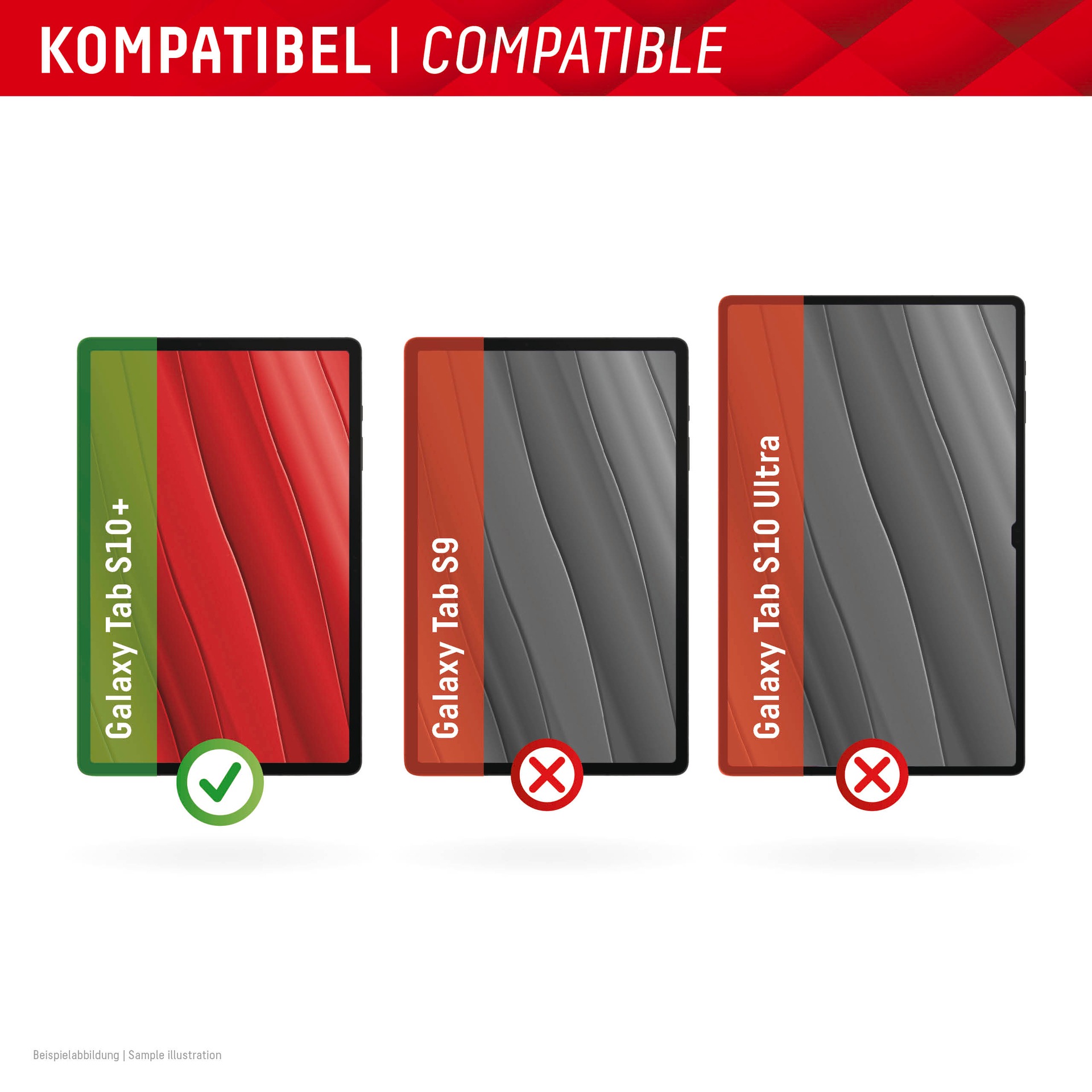 Displex Displayschutzglas »Tablet Glass« Displayschutzfolie, Schutzfolie, Bildschirmschutz, kratz- & stoßfest