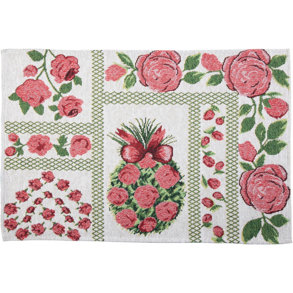 SPRÜGEL Platzset »Rose«, (Set, 4 St.)