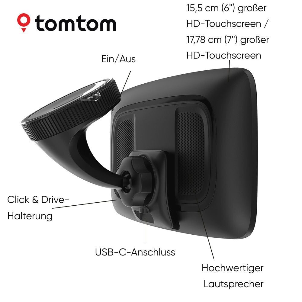 TomTom LKW-Navigationsgerät »GO Expert Plus EU 6«, (Weltweit)