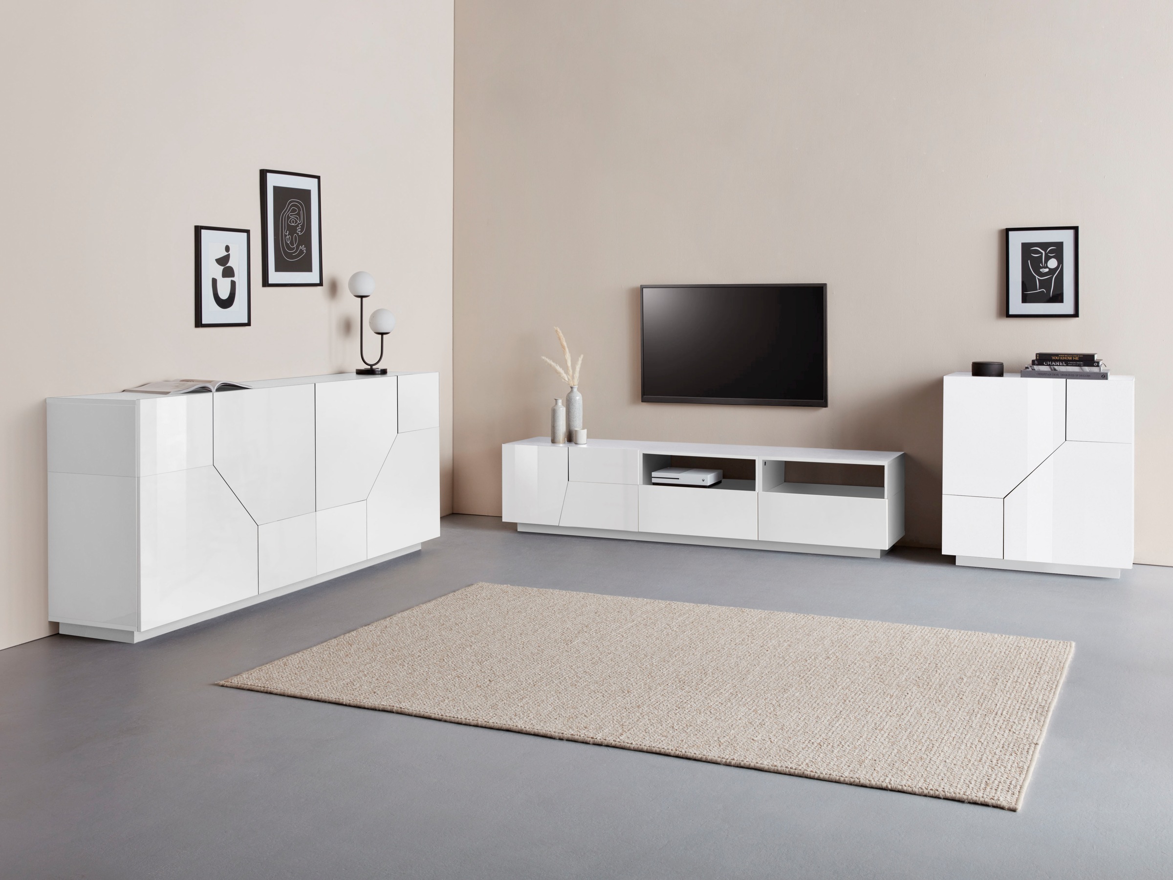 INOSIGN Sideboard »ALIEN-Kommode, Schrank, Anrichte mit 2 Türen und 2 Fächern«, Sideboard Breite ca. 79 cm "100 % Made in Italy"