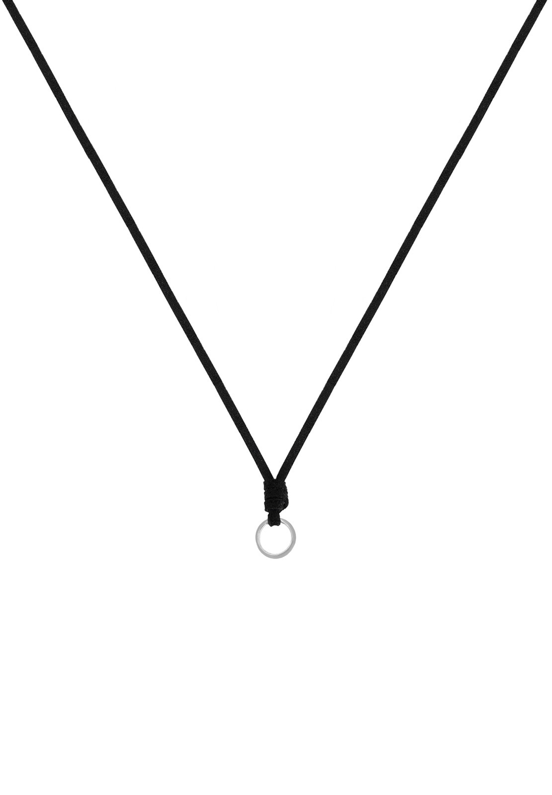 Elli Charm-Einhänger »Halskette Charmträger Lederkette 925 Sterling Silber«