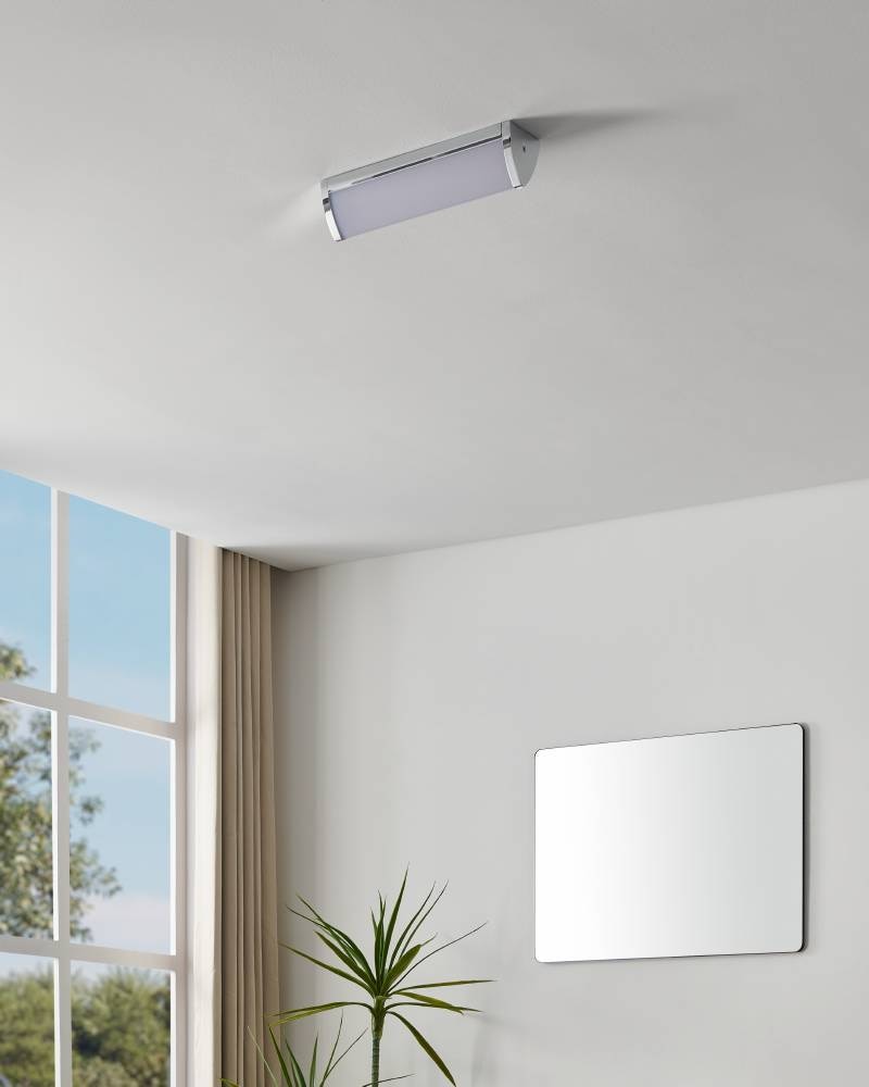 EGLO LED Wandleuchte »GITA 2 Wandlampe, Chrom, weiß, IP44, Spiegelleuchte, Badezimmerlampe« LED-Board Warmweiß Feuchtraumleuchte, Badezimmer, elegant, minimalitisch