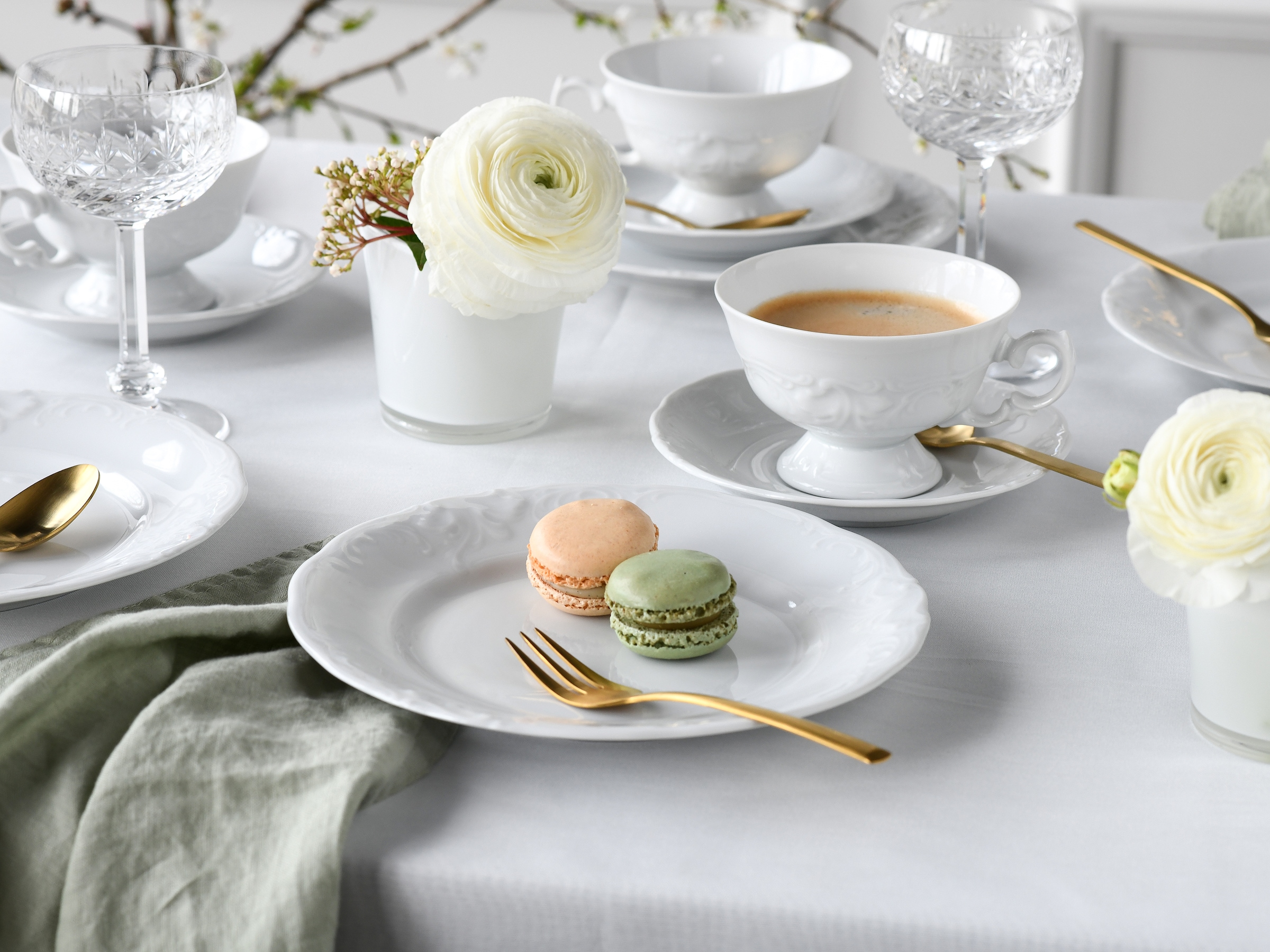 CreaTable Kombiservice »Frederike Weiss, Service 30-tlg.« Klassisch, Zeitlos