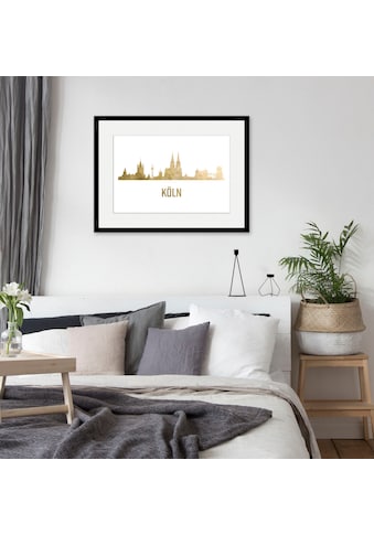 queence Bild »Köln Skyline GOLD«, Städte, (1 St.) kaufen