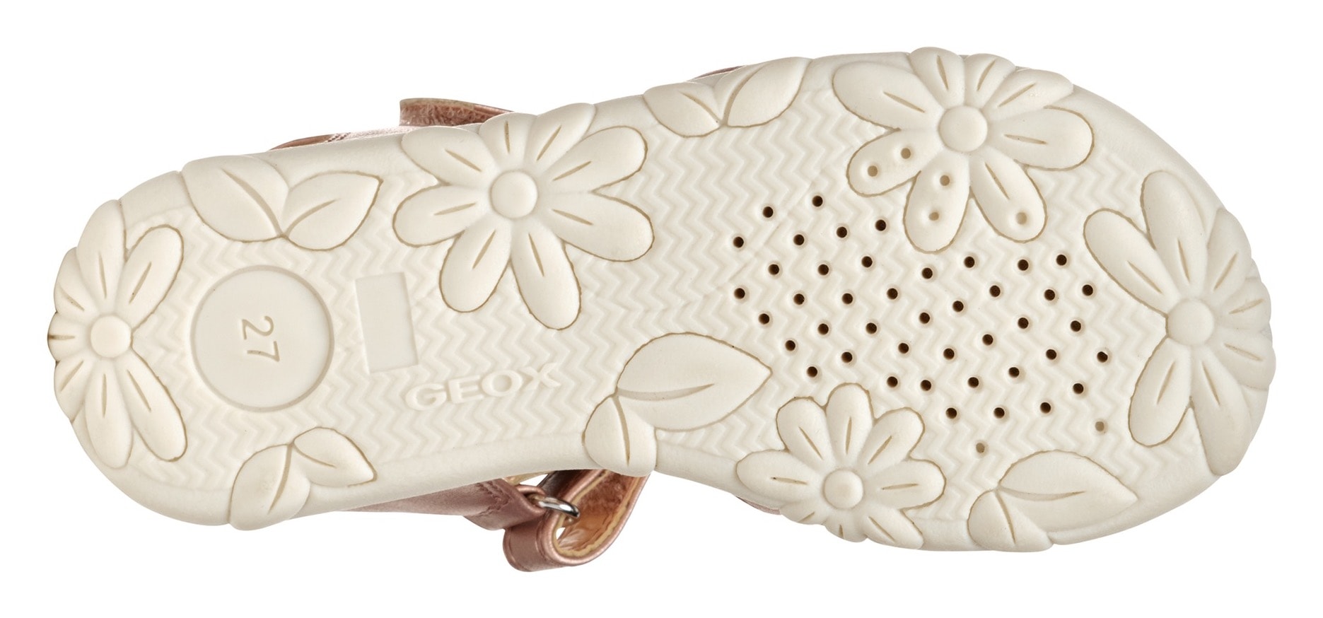 Geox Sandale »J SANDAL HAITI GIRL«  , Glitzersandale, Klettschuh im Metallic Look