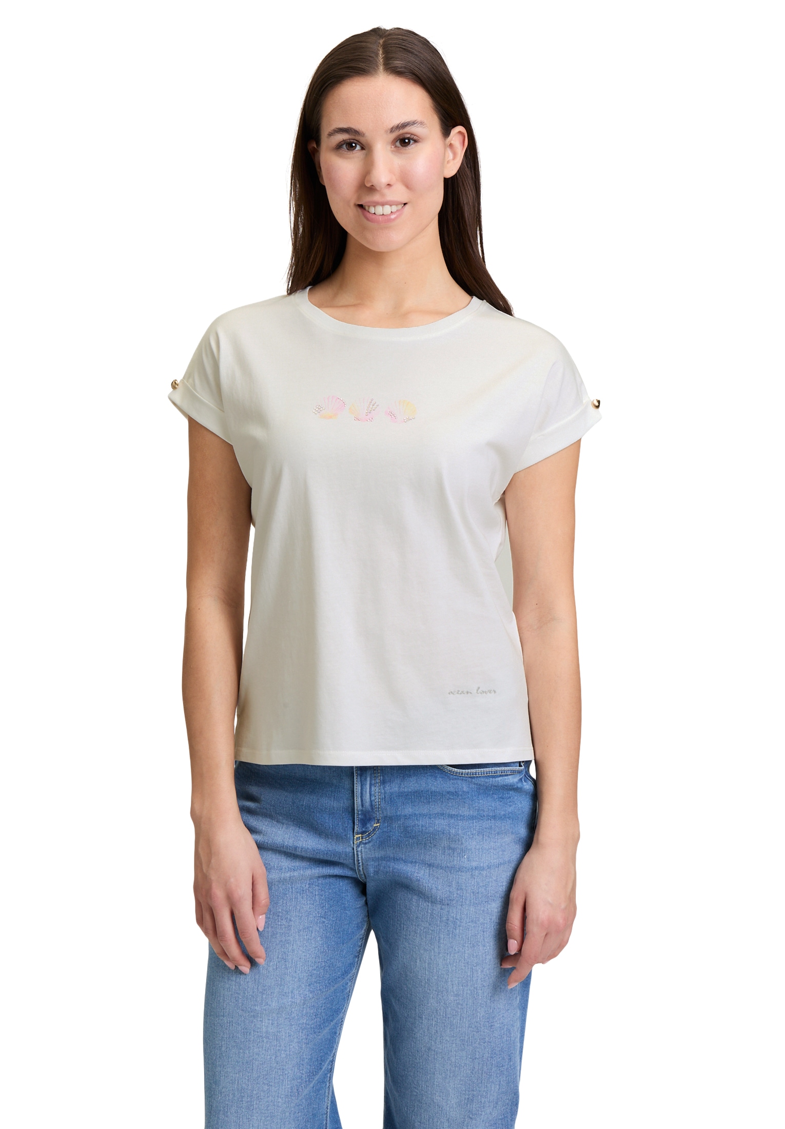Cartoon Langarmshirt »Printshirt mit Ärmelaufschlag«
