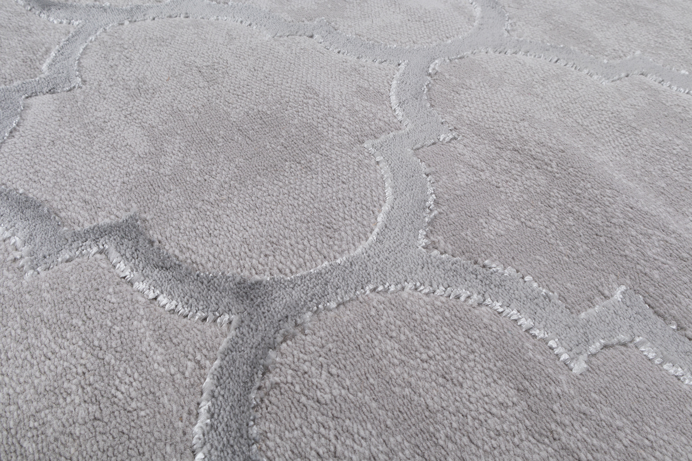 my home Teppich »Badra  Kurzflor« rechteckig 12 mm Höhe geometrisch, Hoch Tief Design, 3-D Wirkung, Ornamente, Wohnzimmer