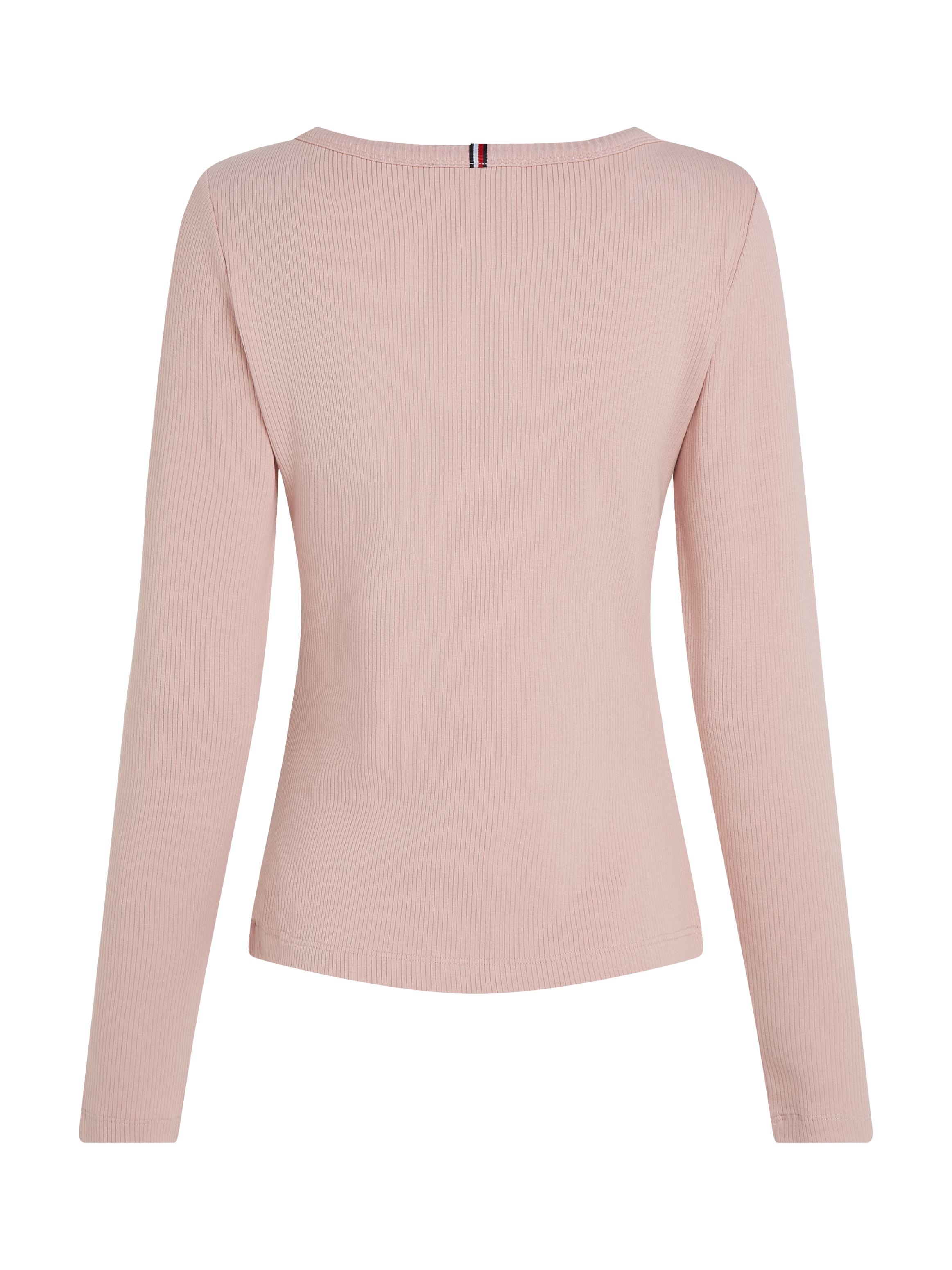 Tommy Hilfiger Langarmshirt »SLIM 5X2 RIB O-NK LS«, mit Struktur