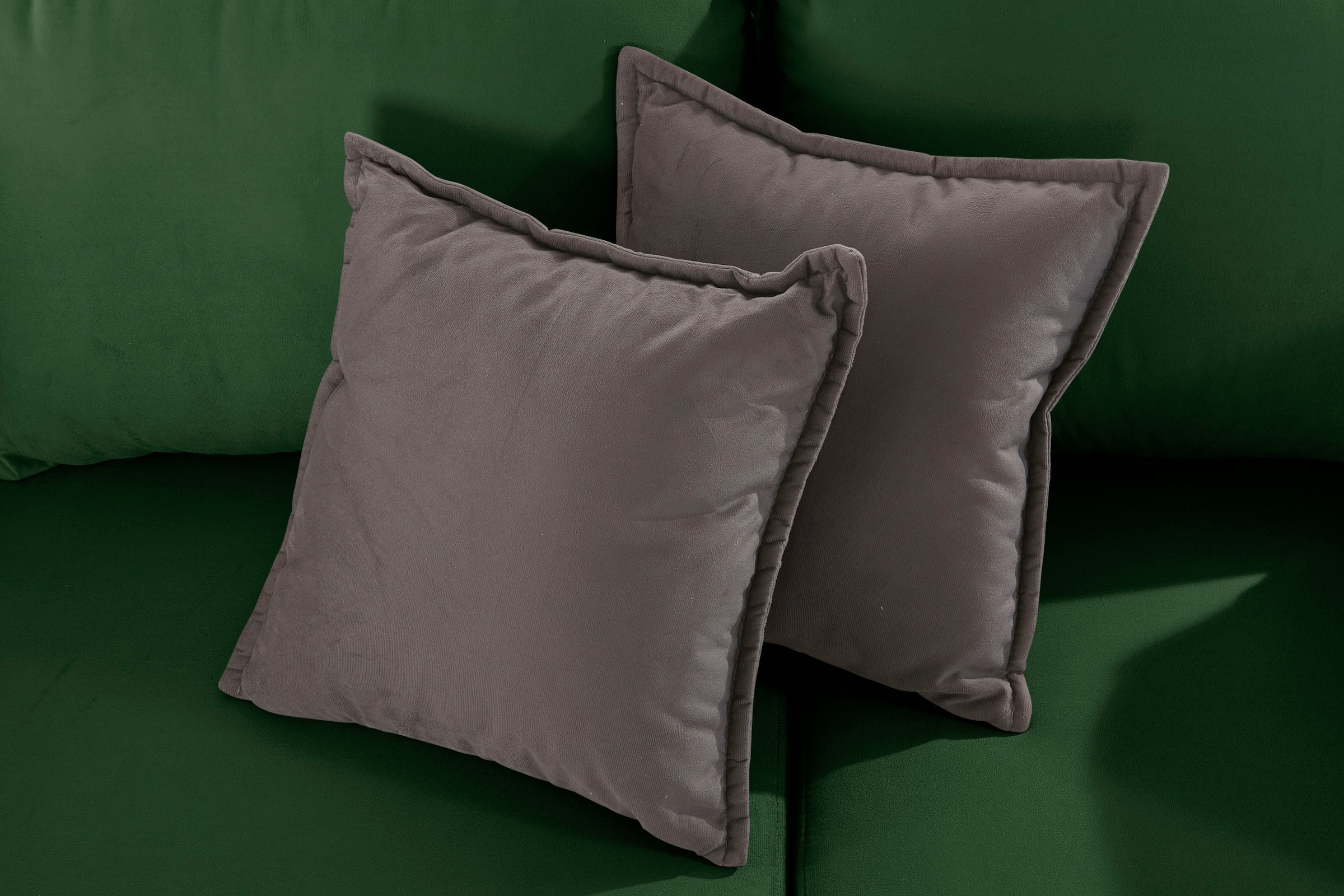 INOSIGN Ecksofa »Asra L-Form«, incl. Bettfunktion und Bettkasten, Seitentasche im Armteil, Federkern