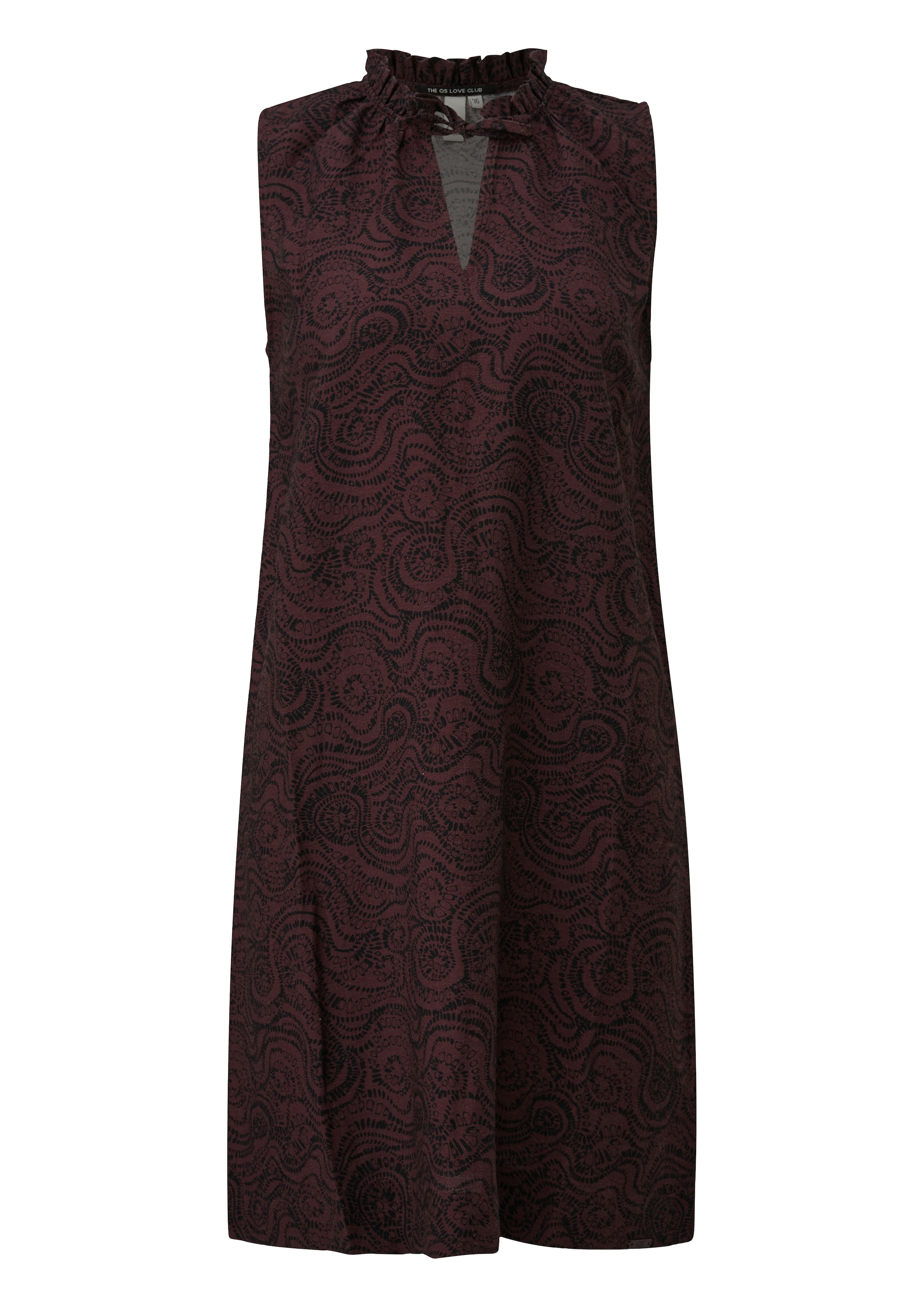QS Druckkleid Ohne Taschen Sommerkleid mit grafischem Muster