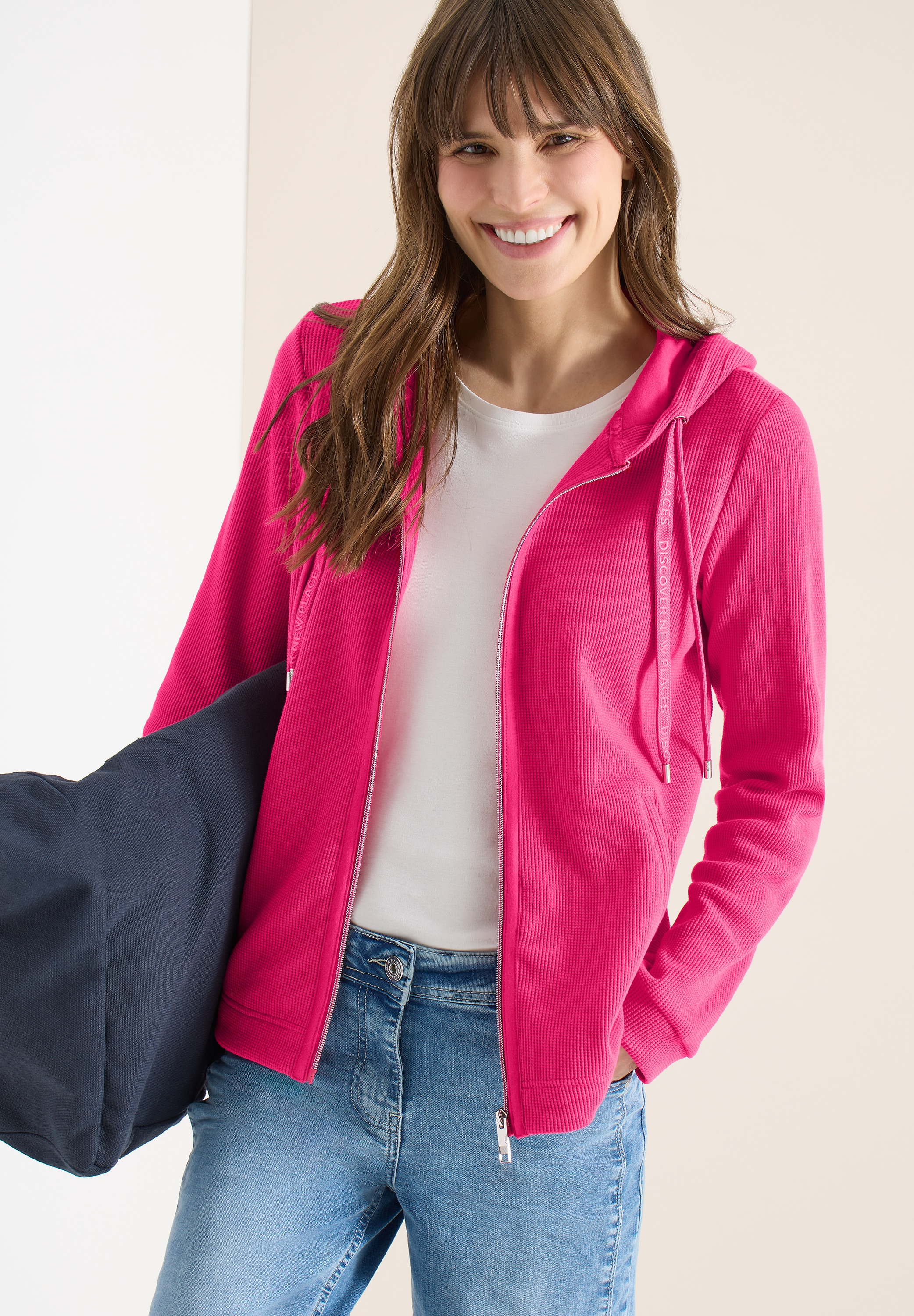 Cecil Sweatjacke mit Kapuze