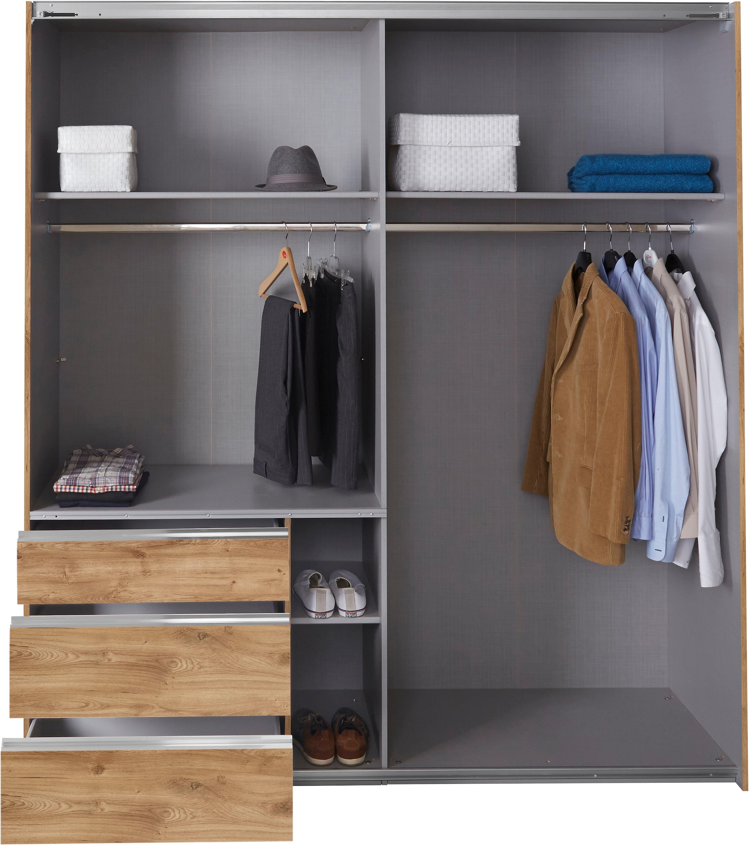 Wimex Schwebetürenschrank »Level by fresh to go«, mit Glastüren