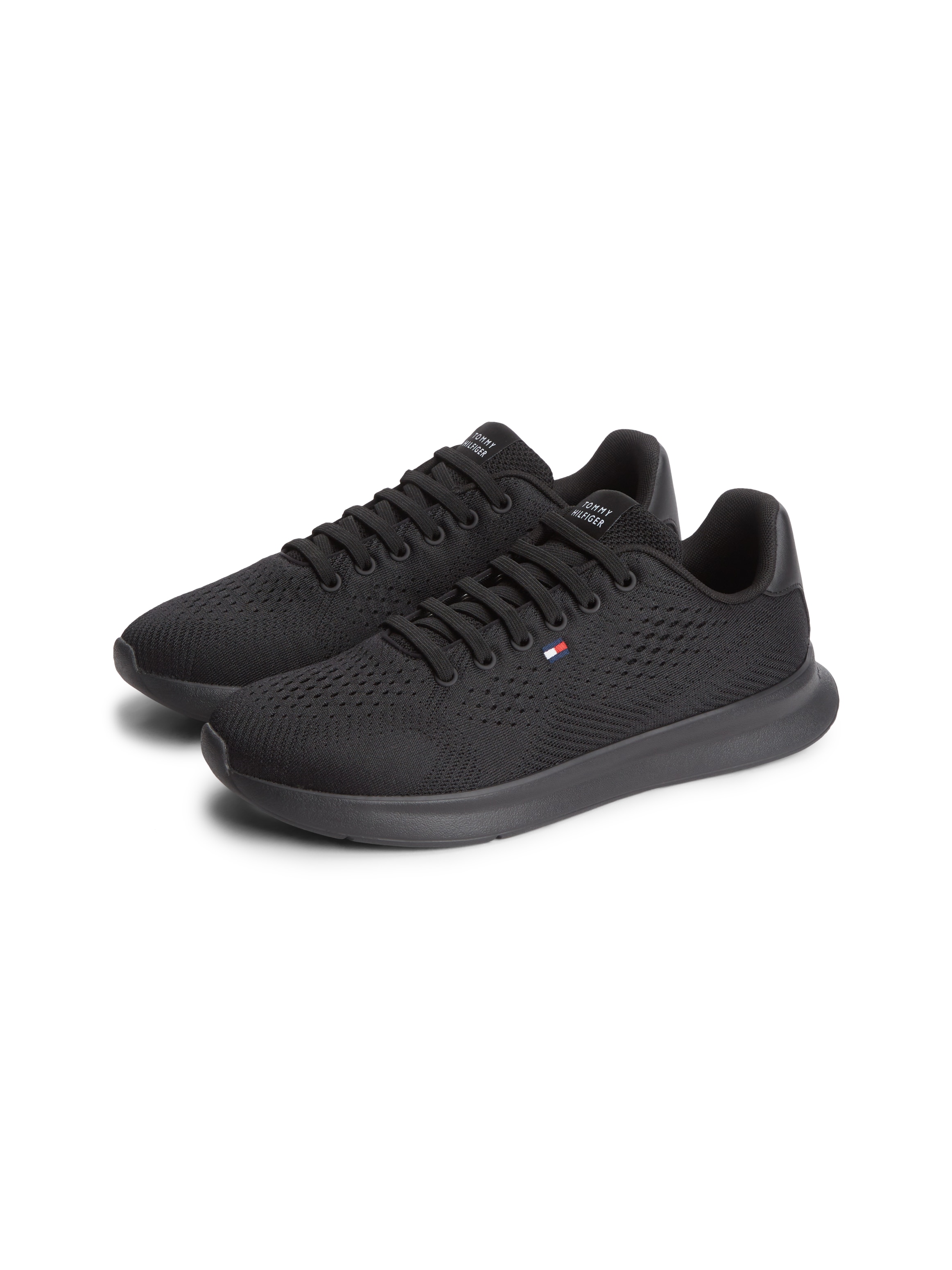 Tommy Hilfiger Sneaker »LIGHTWEIGHT RUNNER KNIT«  Freizeitschuh, Halbschuh, Schnürschuh mit seitlicher Logo-Flagg