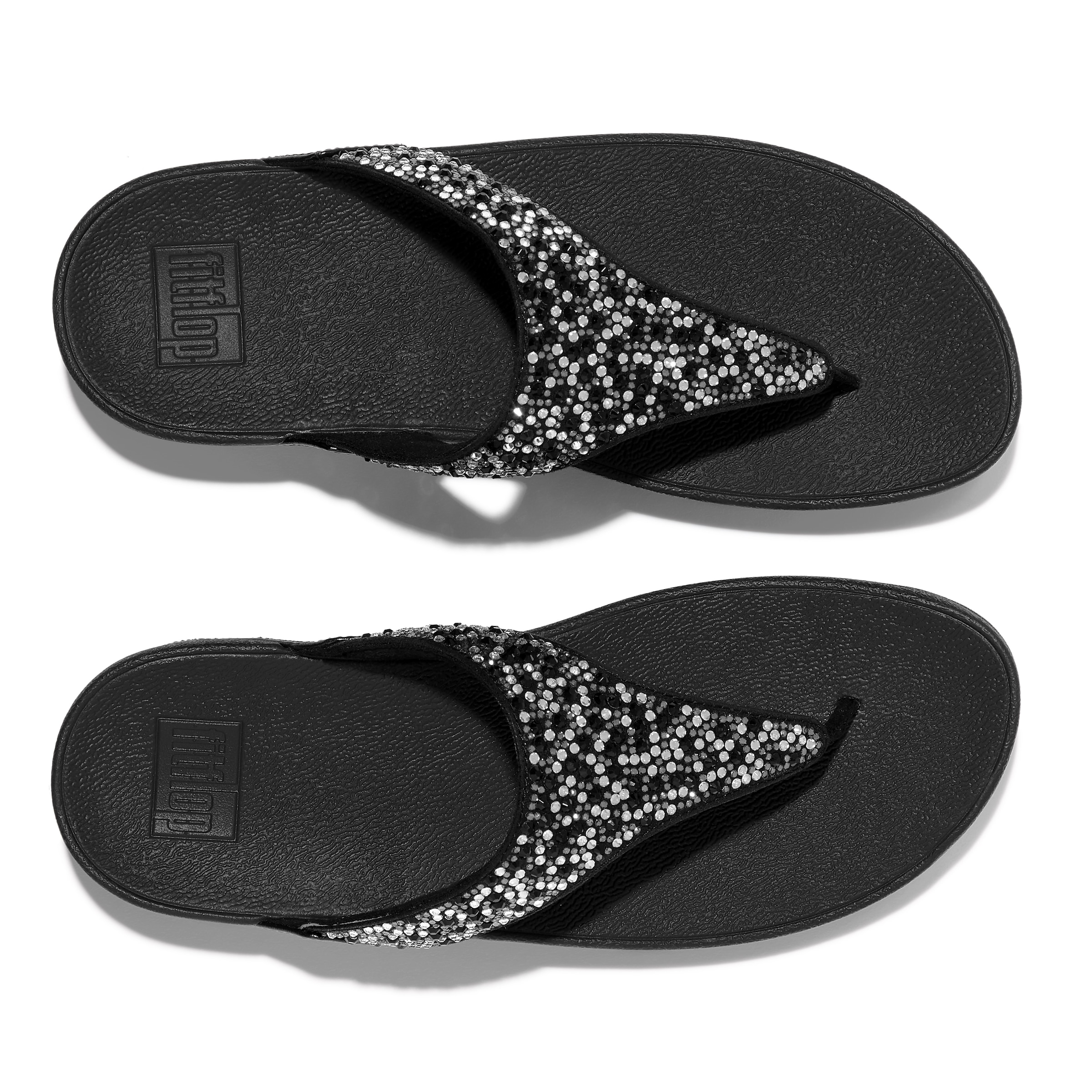 Fitflop Zehentrenner »LULU CRYSTAL«, Sandale, Pantolette mit Schmucksteine