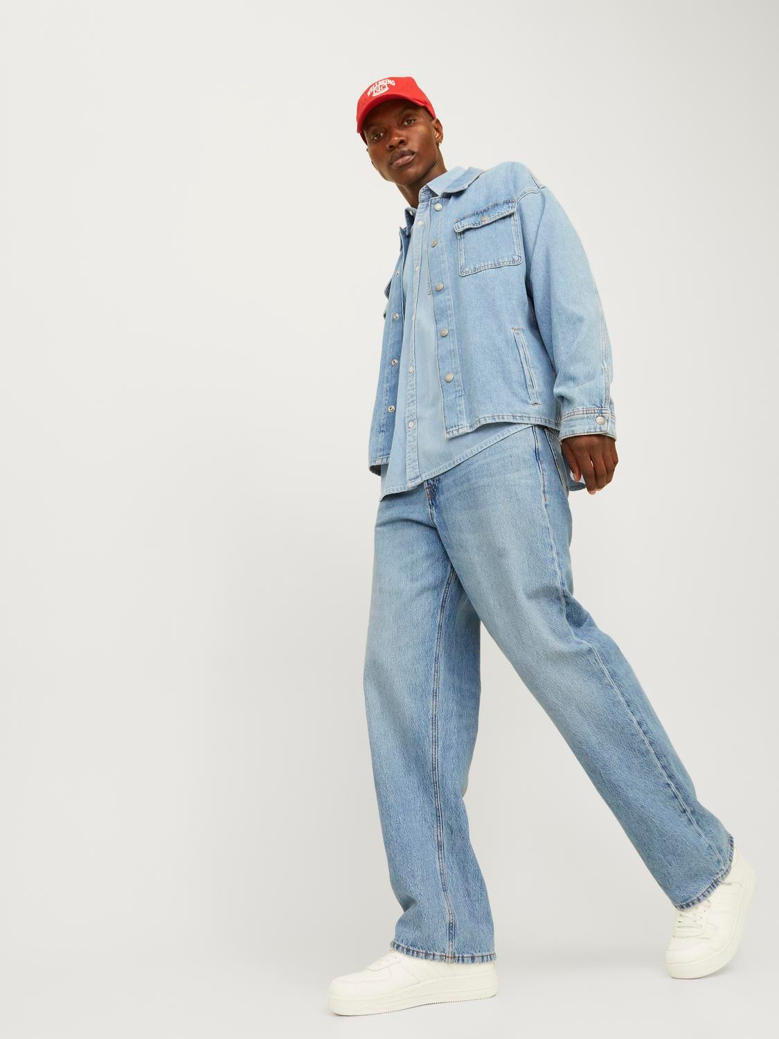 Jack & Jones Relax-fit-Jeans »JJIALEX mit cleanem Look und Taschenvielfalt«, mit Gürtelschlaufen