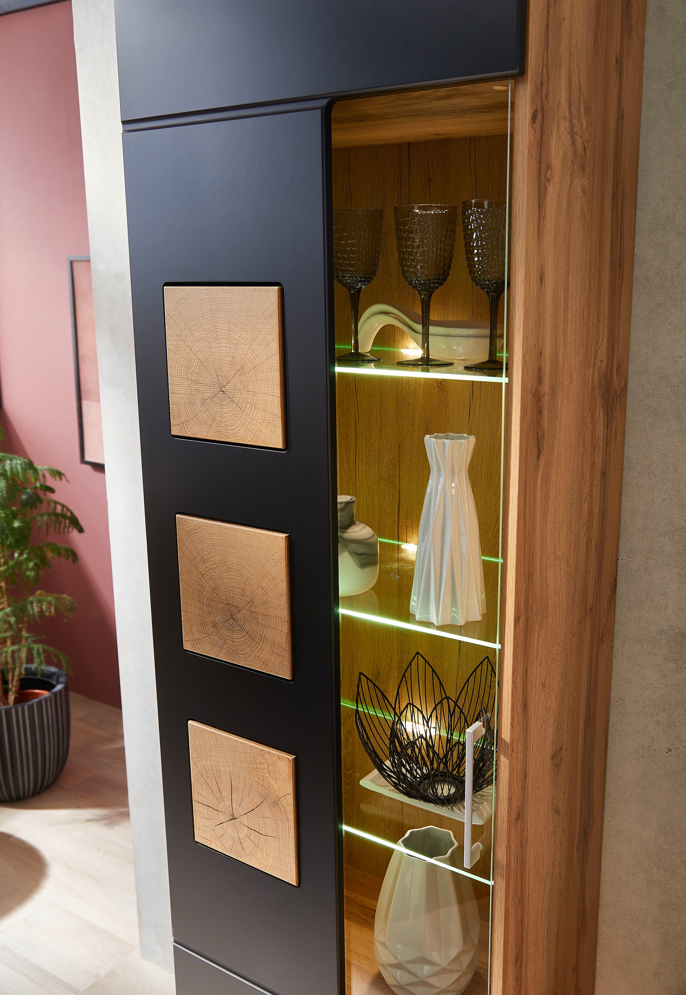 Innostyle Vitrine »Sonate«, (3 St.), Elemente sind flexibel kombinierbar und passen in jeden Wohnbereich.