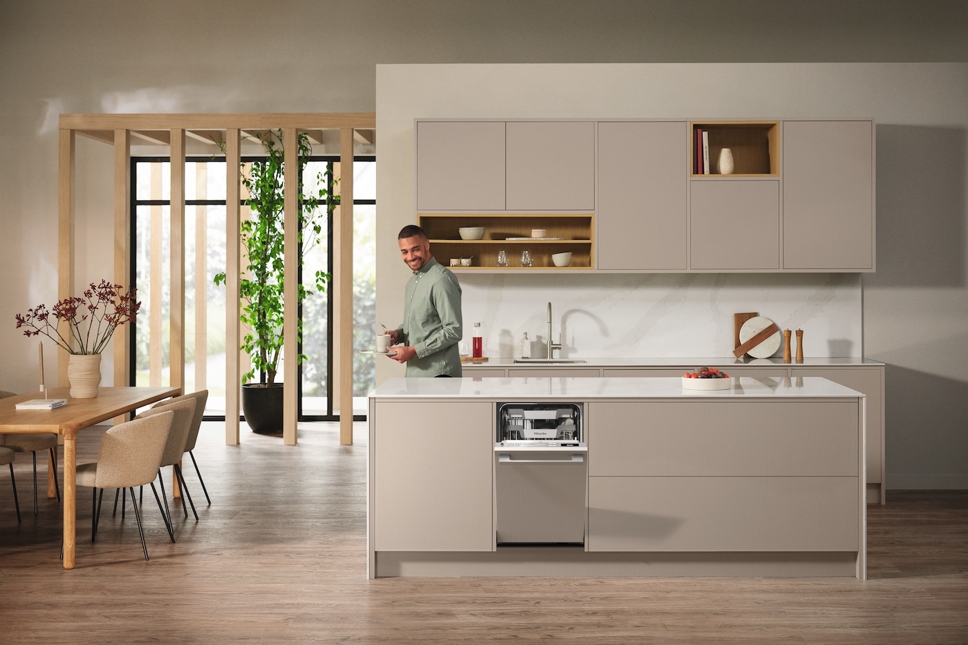 Miele vollintegrierbarer Geschirrspüler G 5790 »SCVi SL«, 9 Maßgedecke, CleanSteel