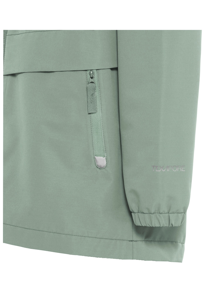 Jack Wolfskin Outdoorjacke »MALIMA JACKET G« mit Kapuze für Kinder, mit TEXAPORE CORE, wasserdicht, winddicht, atmungsaktiv