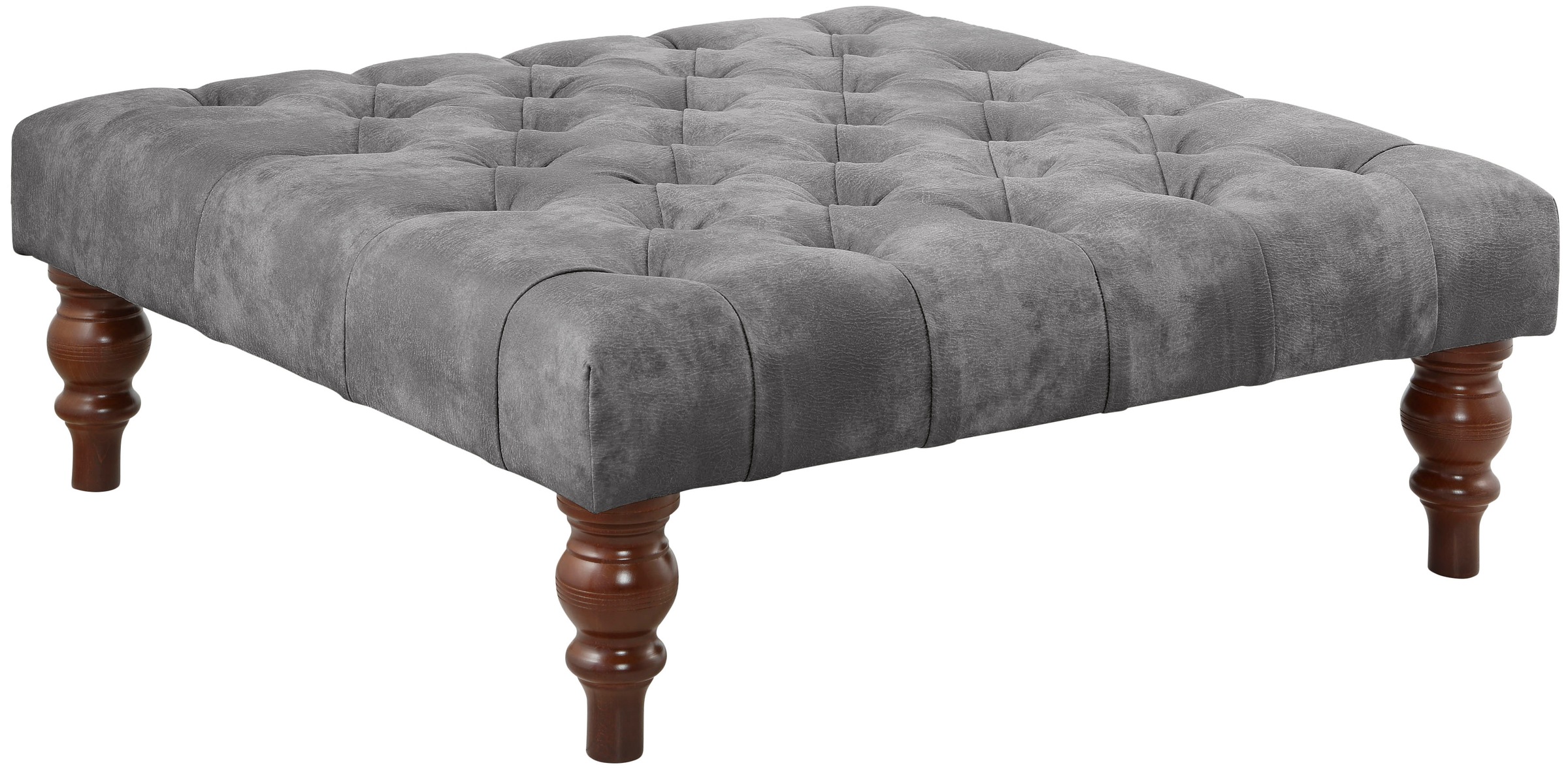 Home affaire Polsterhocker »Chesterfield«, mit Knopfheftung, auch in Leder