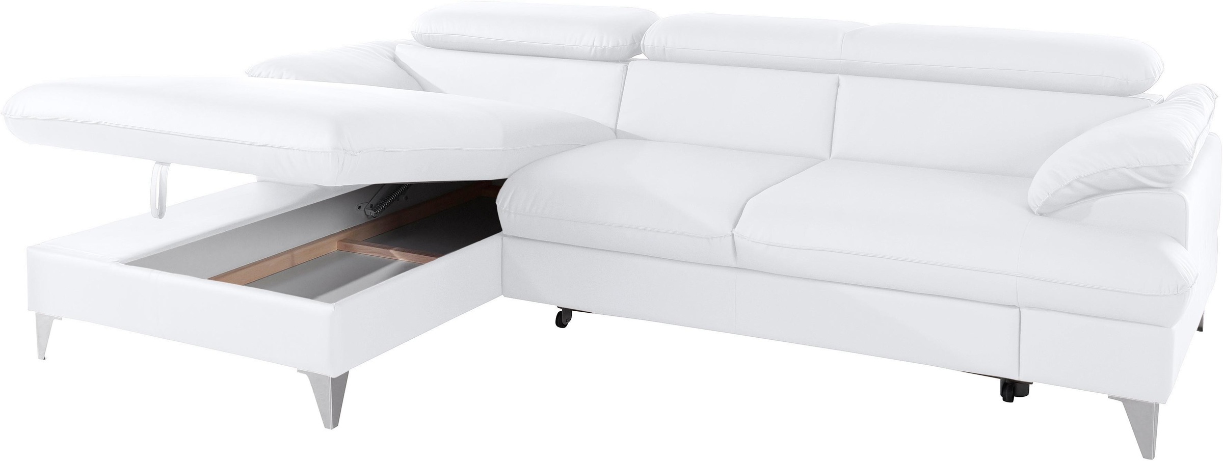 COTTA Ecksofa »Caluso L-Form«, inklusive Kopfteilverstellung, wahlweise mit Bettfunktion