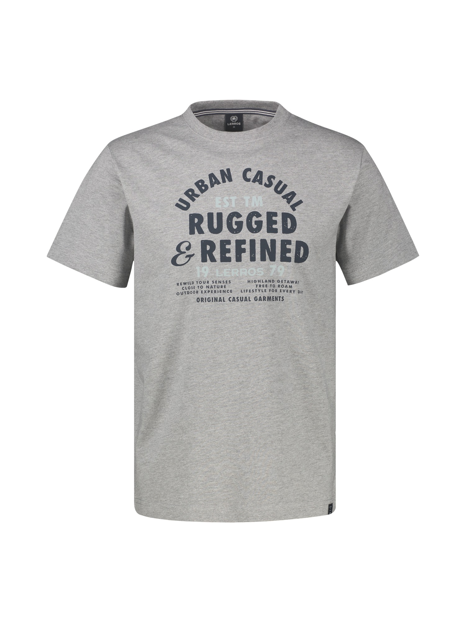 LERROS Rundhalsshirt »T-Shirt aus reiner Baumwolle mit lässigem Slogan-Print«