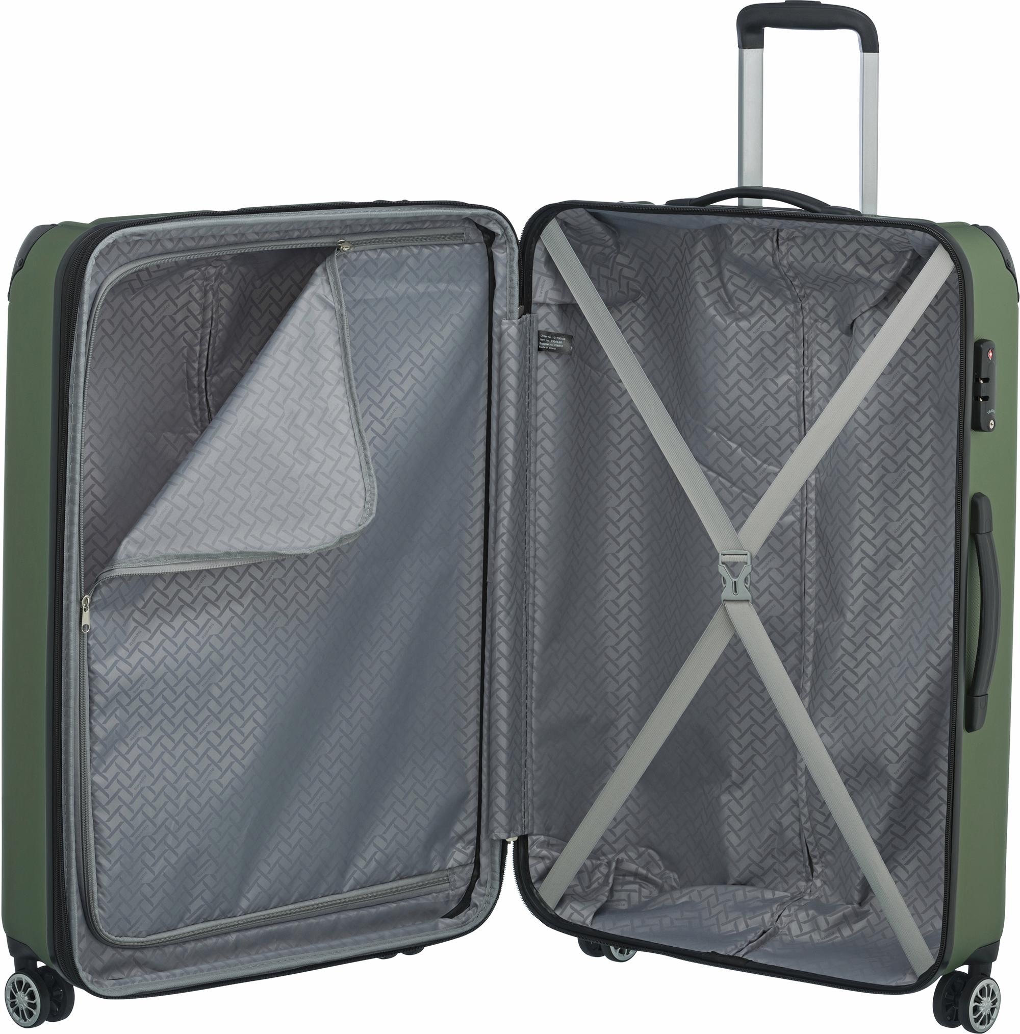 travelite Hartschalen-Trolley »CITY, verschiedene Größen und Farben«, 4 Rollen, Reisegepäck Koffer Volumenerweiterung TSA-Schloss Volumenerweiterung