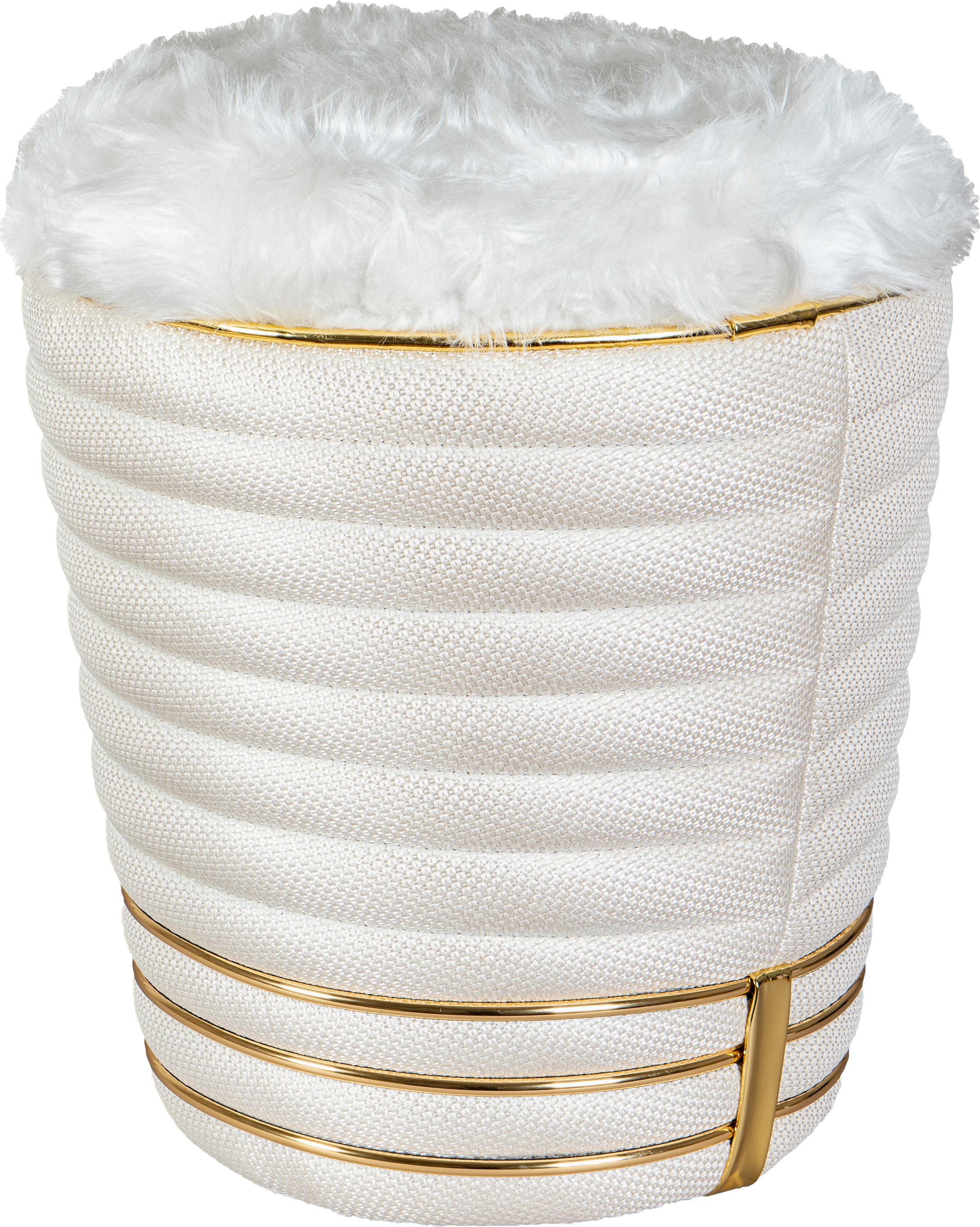 Kayoom Sitzhocker »Hocker Doric, trendiger Look, ästhetische Farbgebung, schöne Steppung« 1 Stk. tlg. komfortabel, hochqualitativ, pflegeleicht, hochwertige Materialien