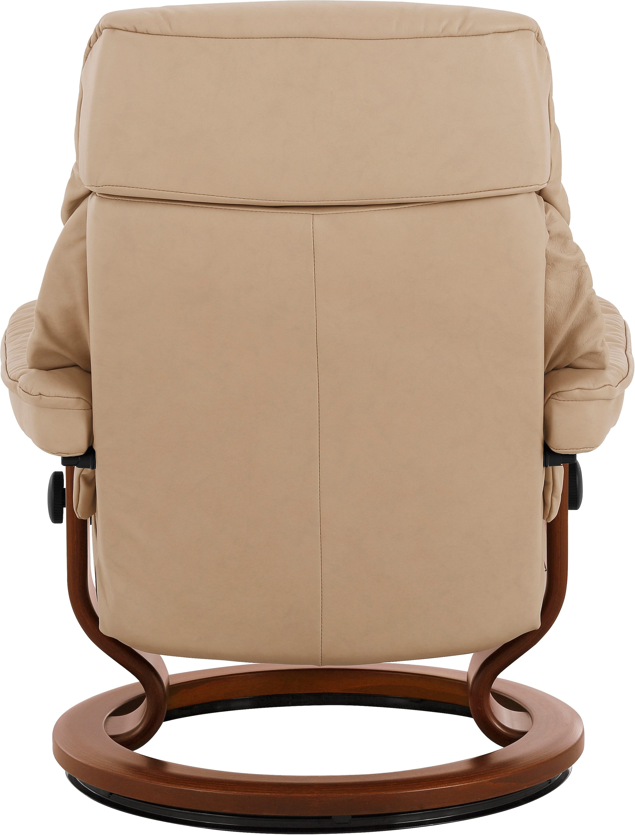 Stressless® Relaxsessel »Ruby«, (Set, Relaxsessel mit Hocker), mit Classic Base, Größe M, Gestell Eiche, Wenge, Braun & Schwarz