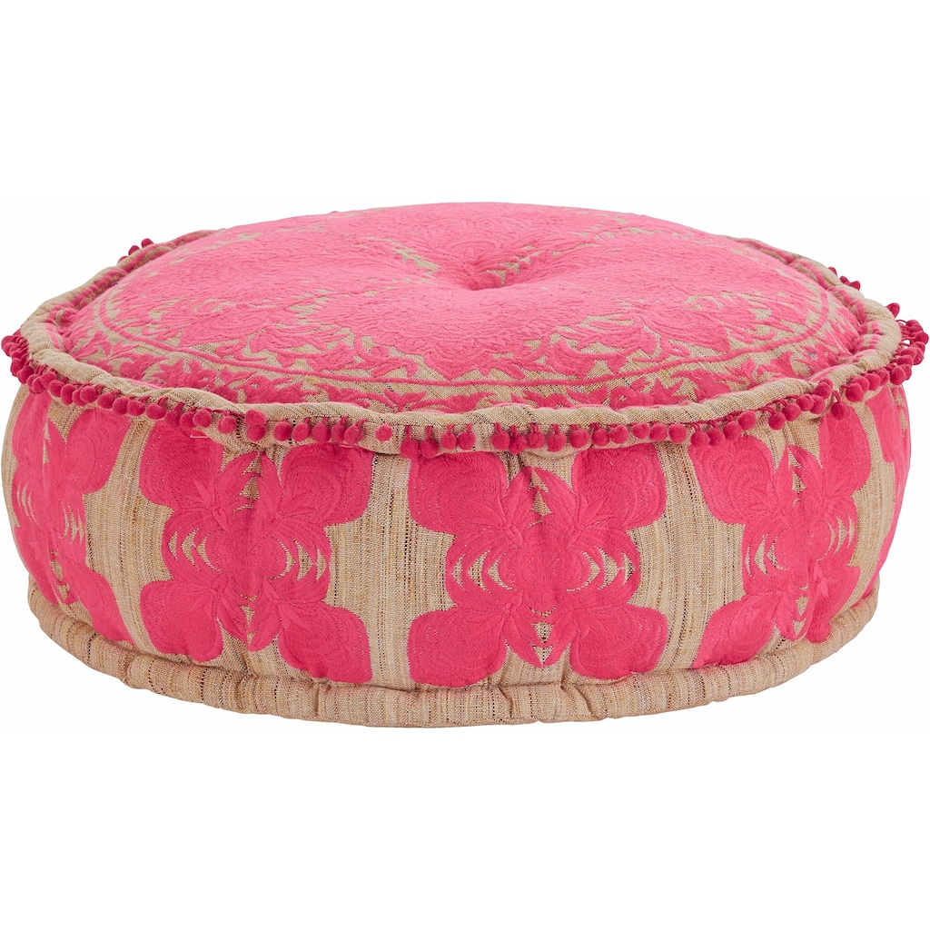 Home affaire Pouf »Javed«, in runder Form