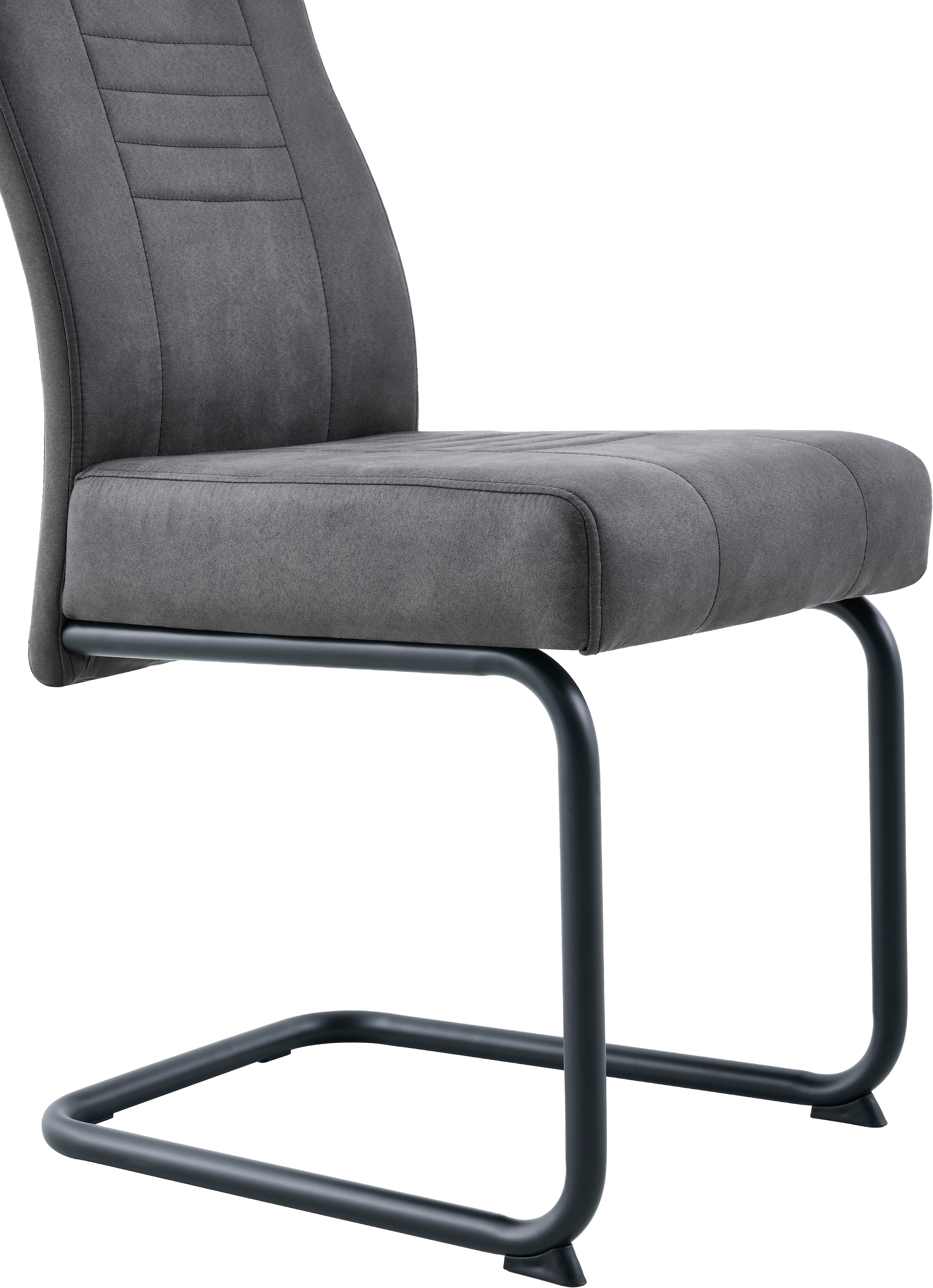 OTTO home Essgruppe »"Altona", Esstisch ausziehbar plus 6 Stühle, TOPSELLER!« Esstisch ausziehbar 140 - 180 cm, 6 Freischwinger, 7 tlg. tlg. Säulentisch 140-180x90 cm, Stuhl mit Federkorb, 140 kg belastbar