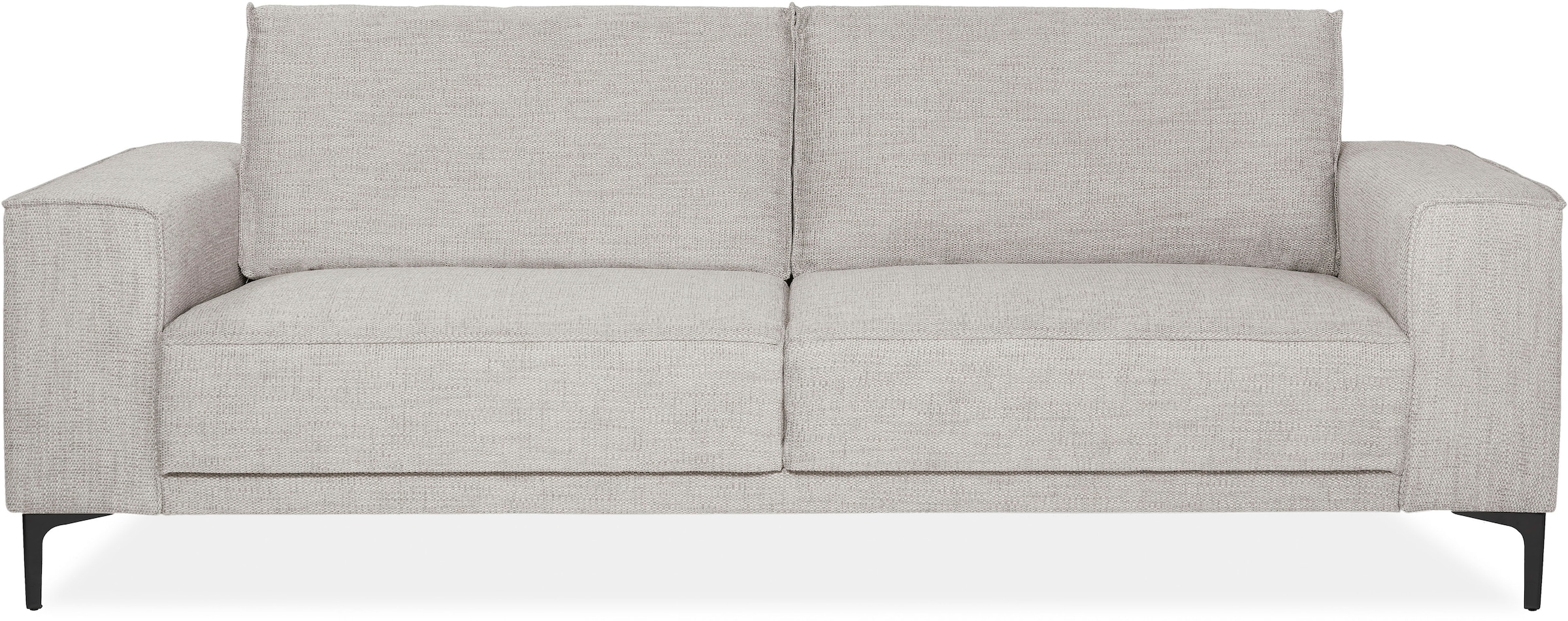 OTTO home 3-Sitzer »OLAND Flachgewebe, Sofa, B: 224 cm, Skandi-Design« Struktur, Flachgewebe, Luxus-Microfaser, Boucle