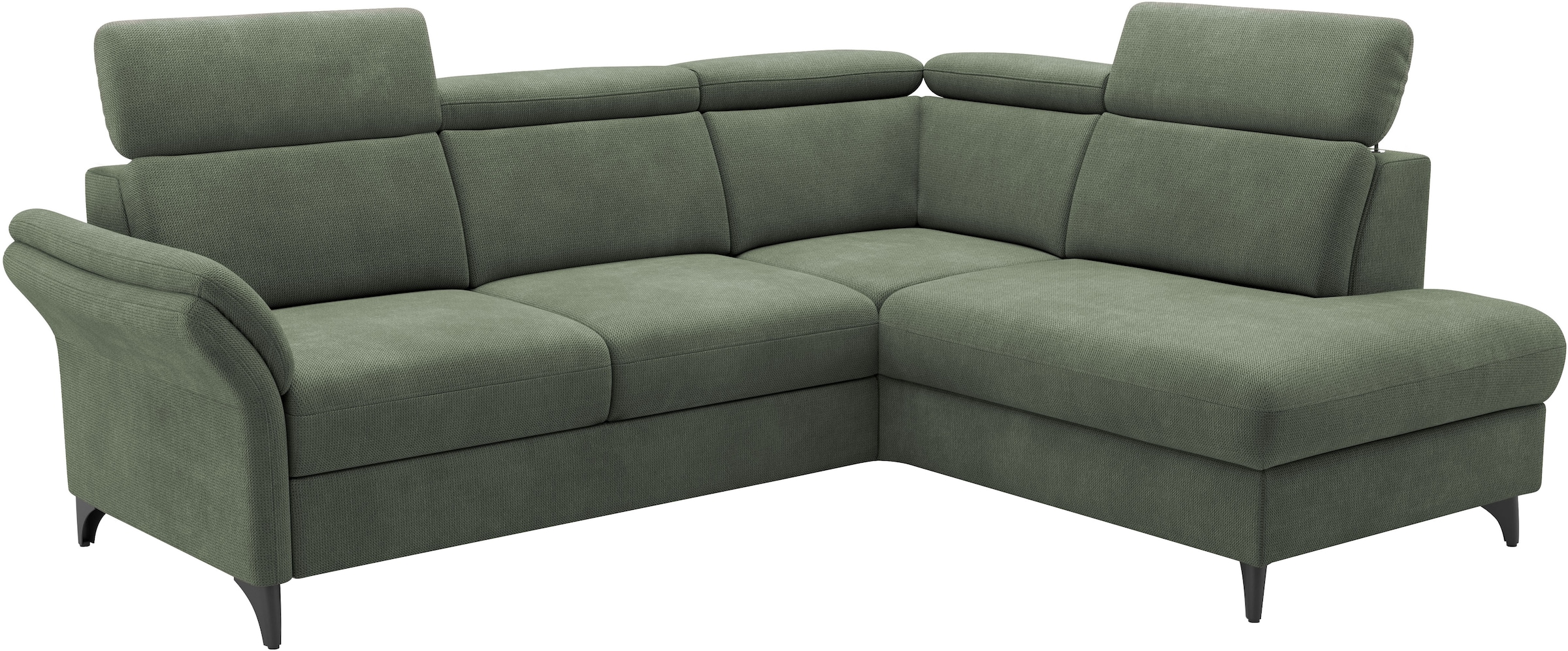 sit&more Ecksofa »Glendale, L-Form« inkl. Kopfteilverstellung, wahlweise mit Vorziehsitz und Bettkasten