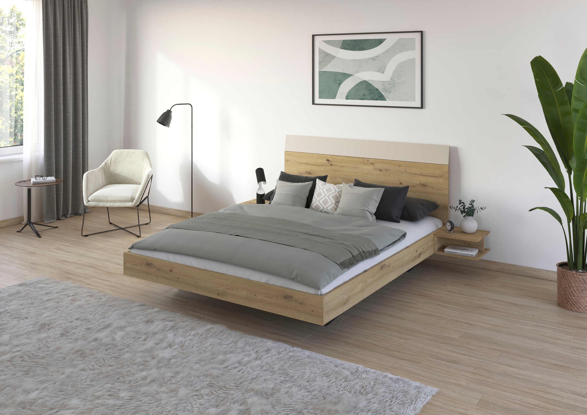rauch Schlafzimmer-Set »Monza«, mit Schwebetürenschrank Breite 218 cm, Bettanlage in 2 Breiten